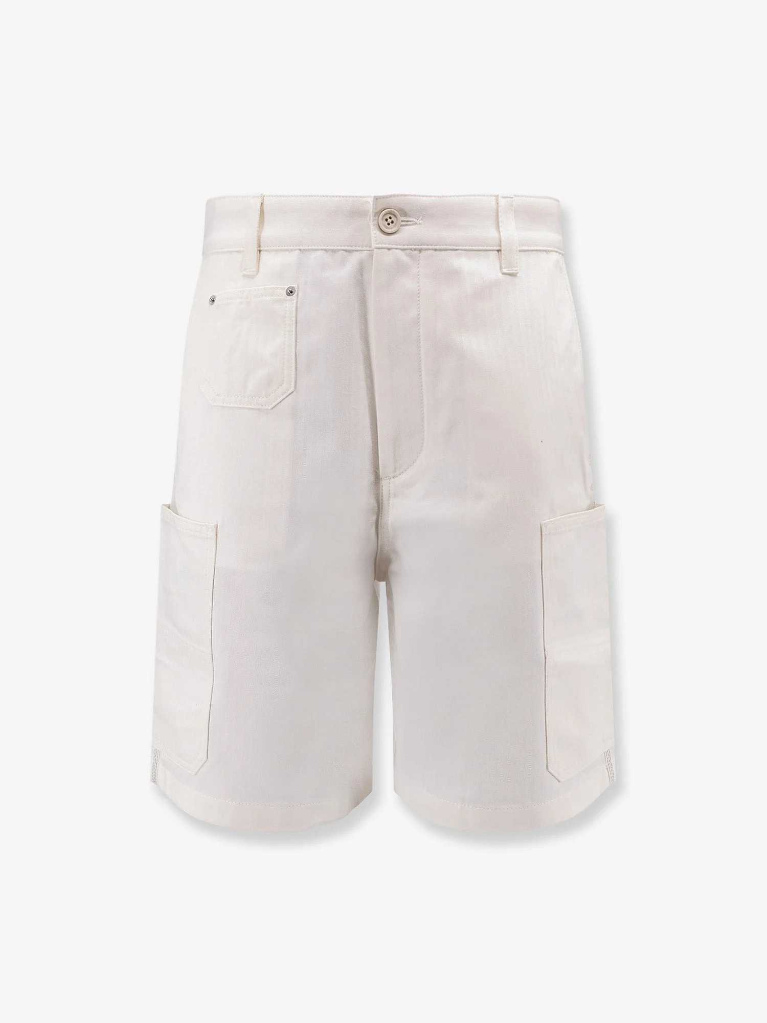 Givenchy Men Cotton Bermuda Shorts With Logo Embroidery - 1