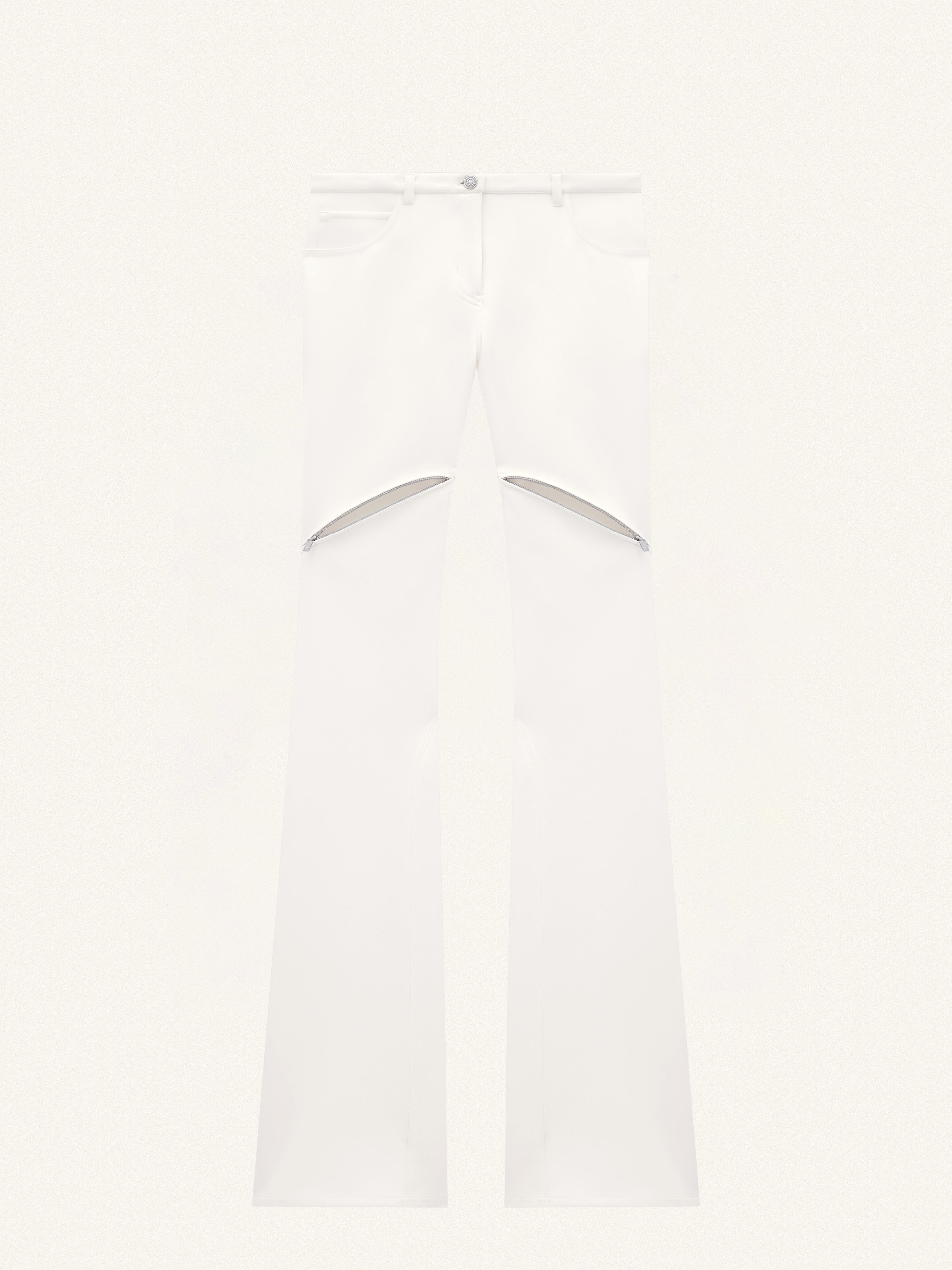 ELLIPSE ZIPPED TWILL PANTS - 2