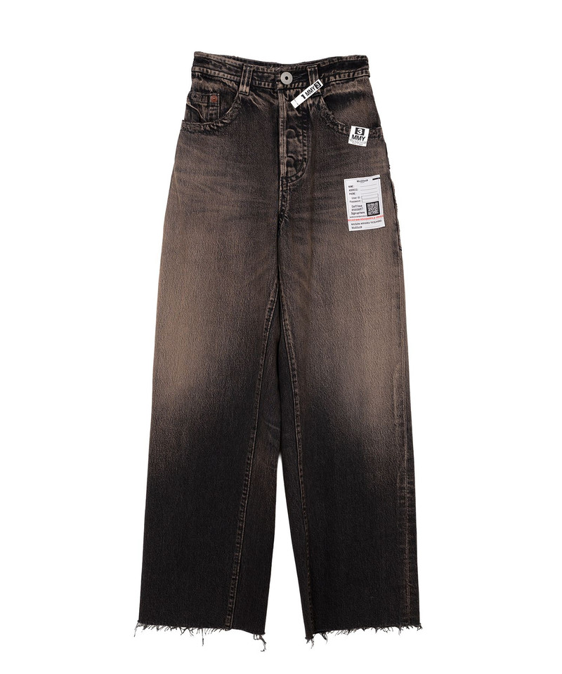 Amateur Sewn Like Wide Denim Pants 17