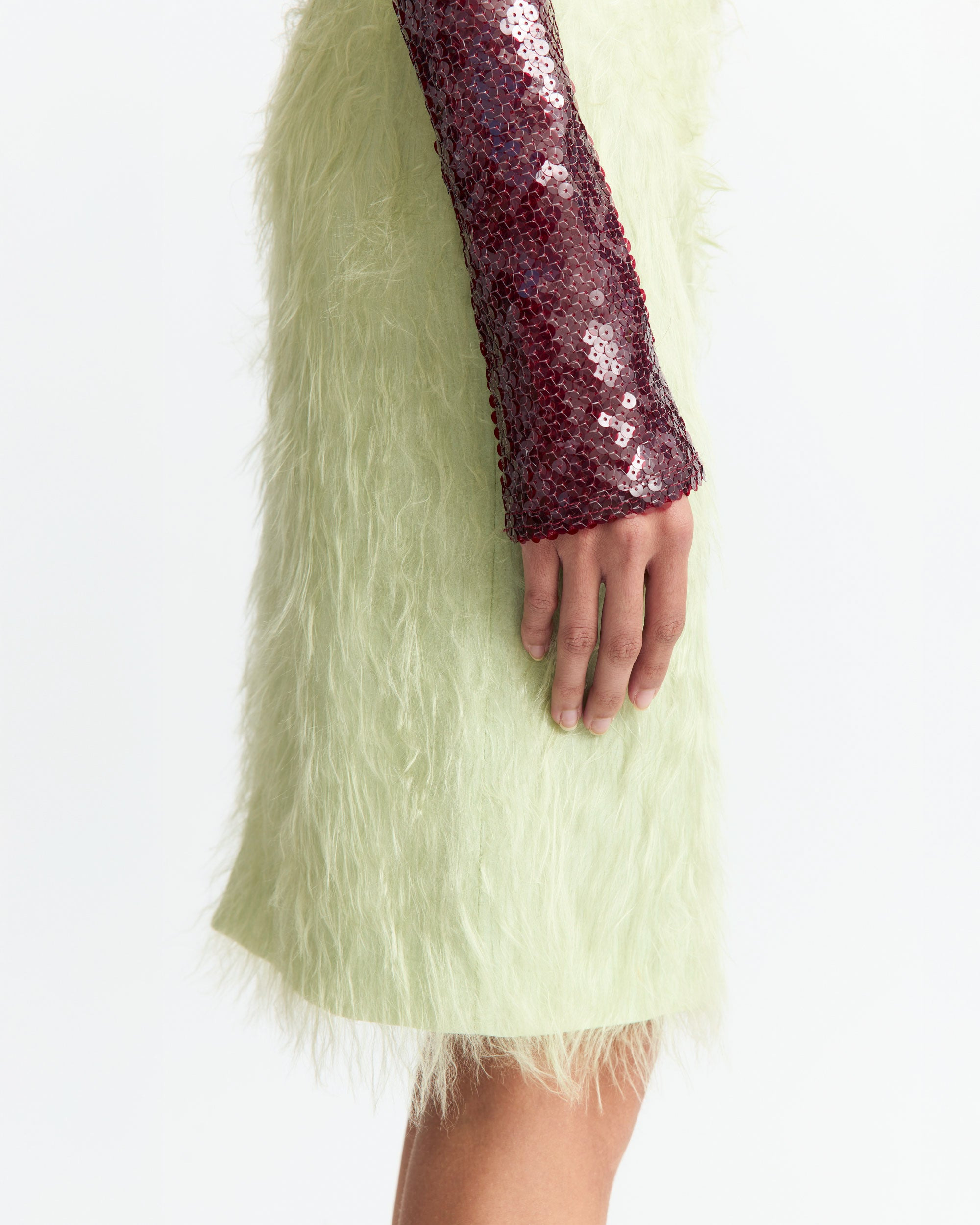 DELTA MIDI SKIRT IN FINE TEXTURE - 5