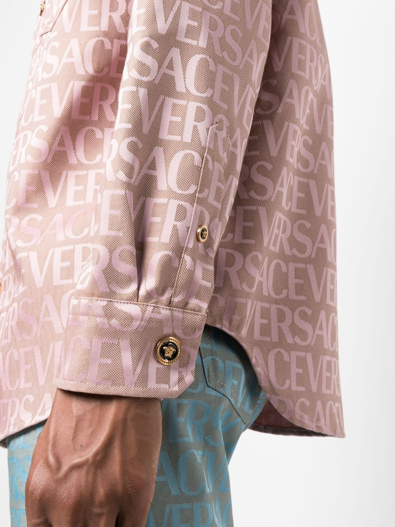 Versace Allover-print shirt jacket 5