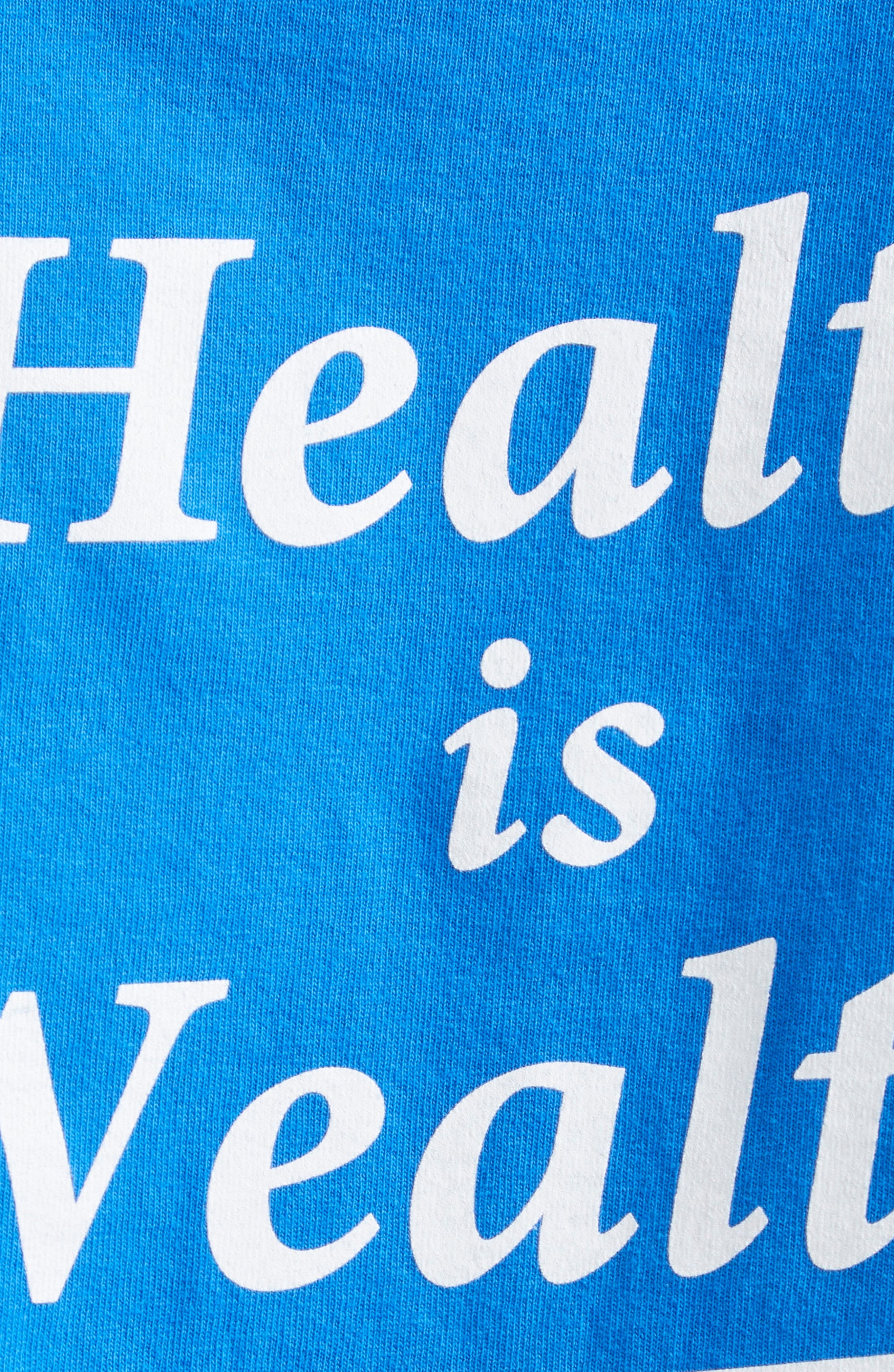 Sporty & Rich Health is Wealth Cotton Graphic T-Shirt in Paris Blue at Nordstrom - 6