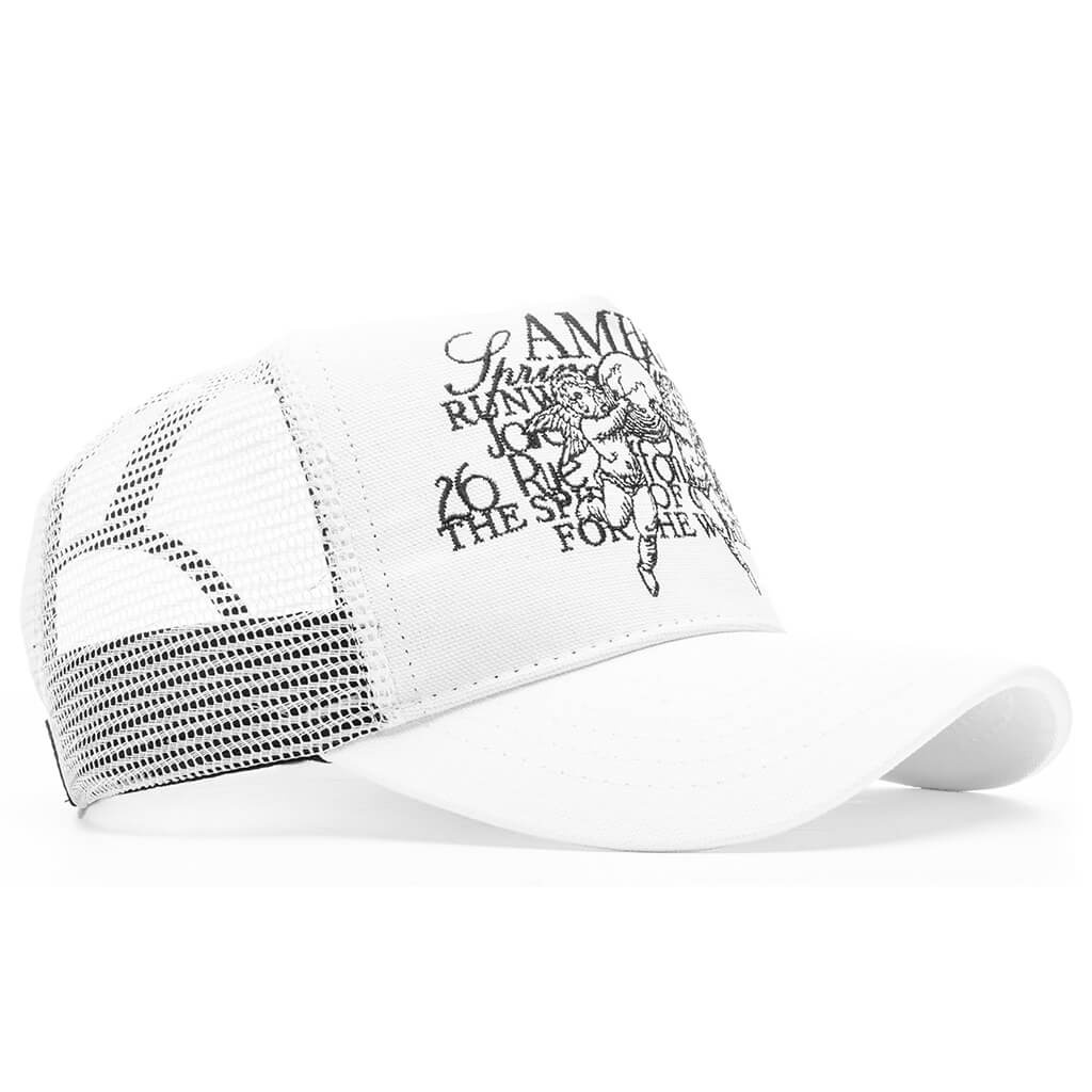 CHERUB TRUCKER HAT - WHITE - 3