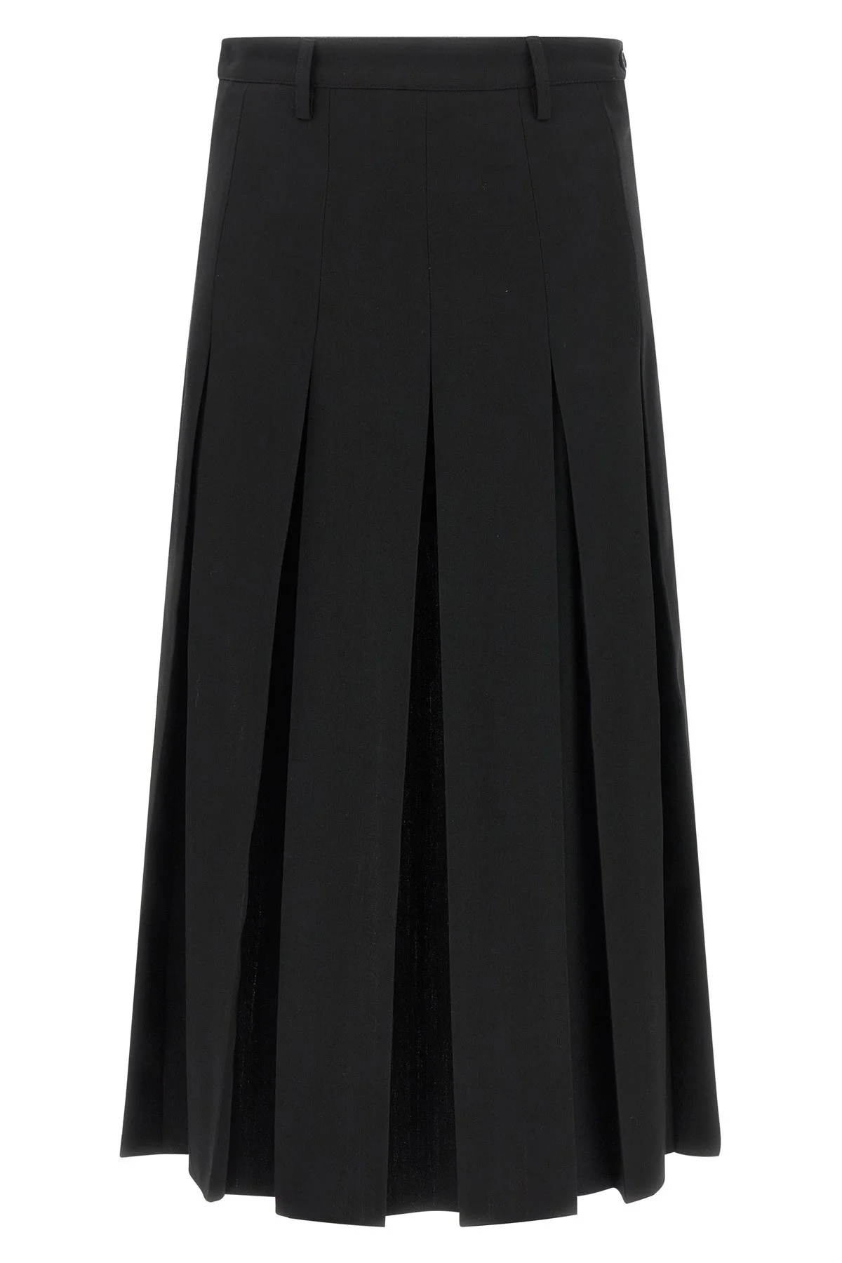 Overlapping Pleated Skirt - 1
