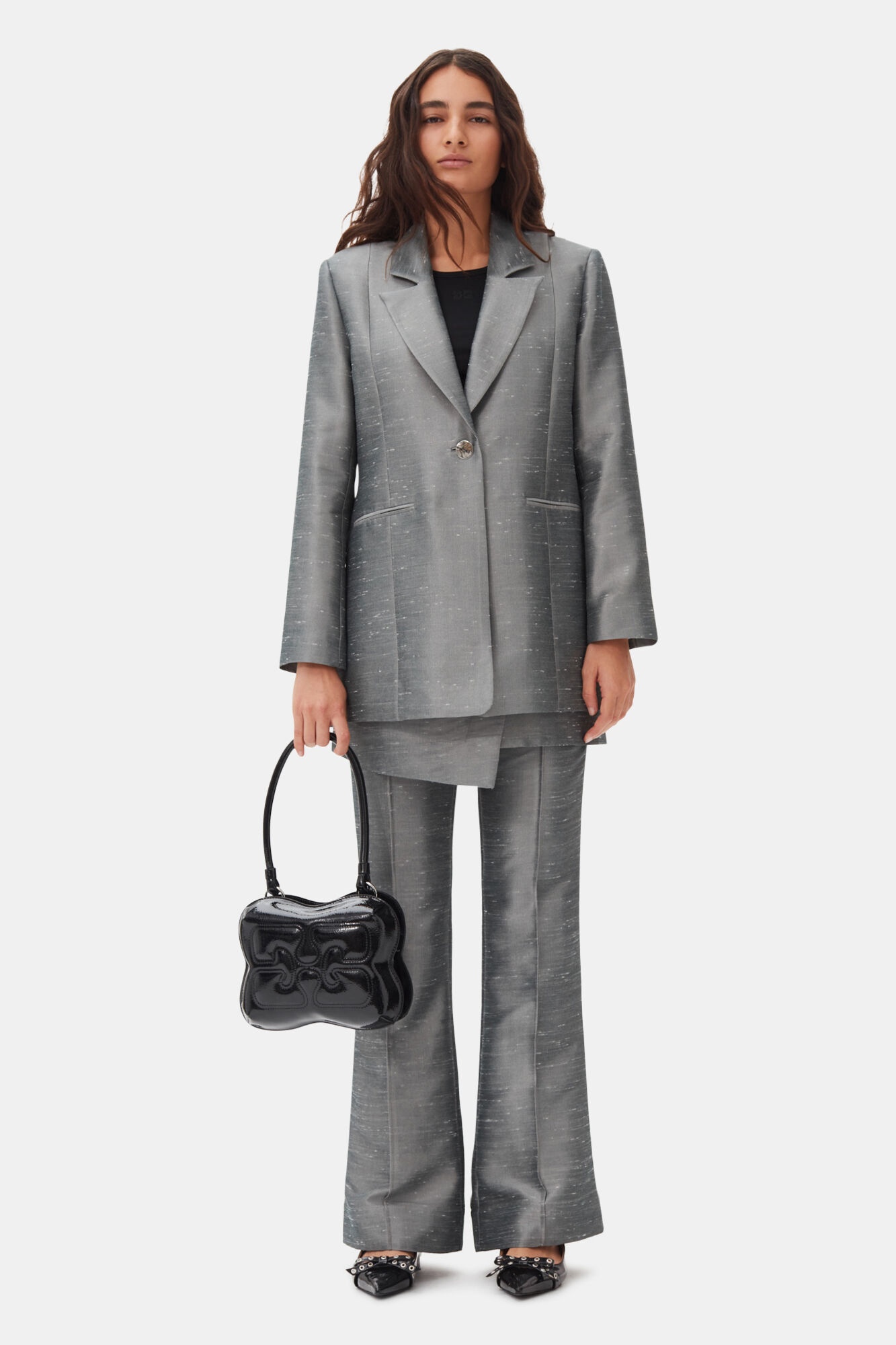GREY SUITING BLAZER - 3