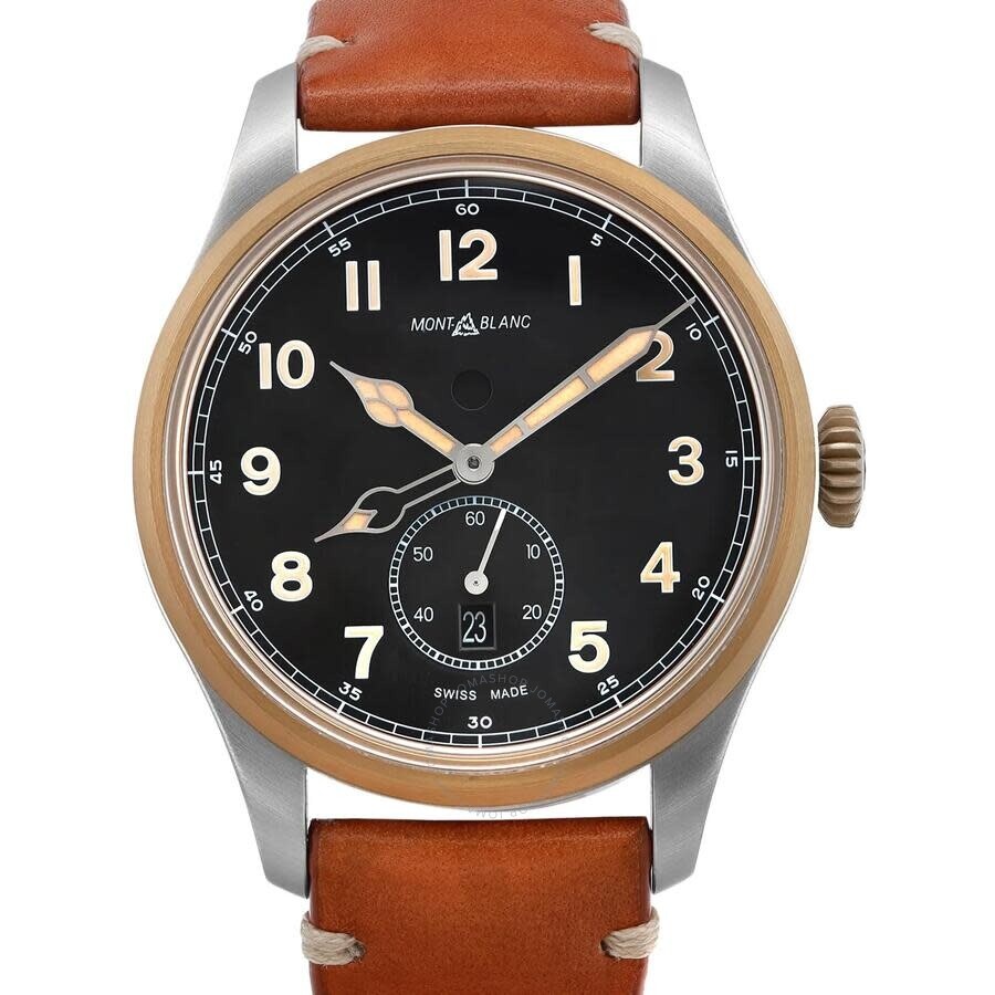 Pre-owned Montblanc 1858 GMT Automatic Day-Night Black Dial Men's Watch MB116479 - 2