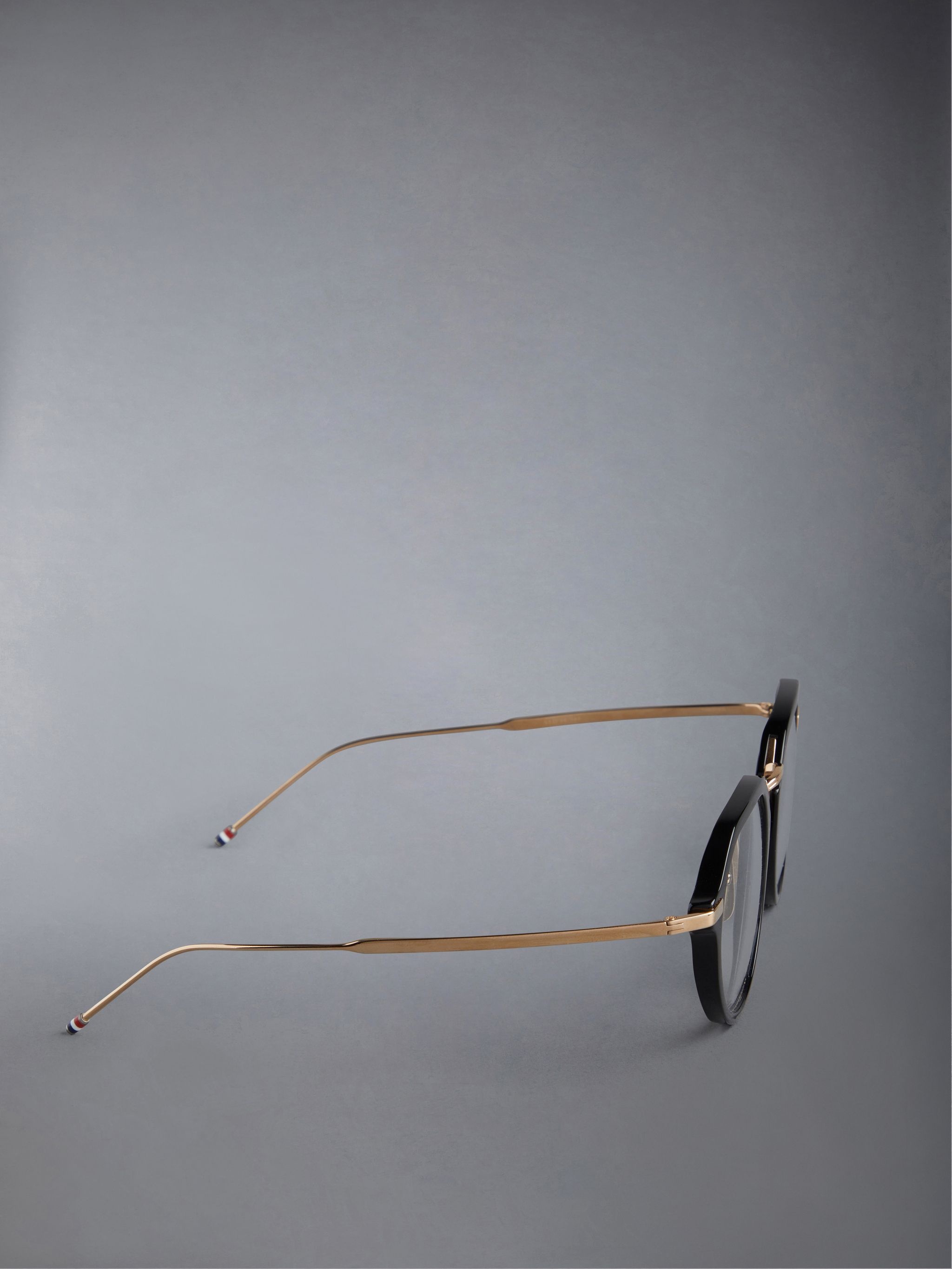 Acetate And Titanium Rectangular Aviator Eyeglasses - 4