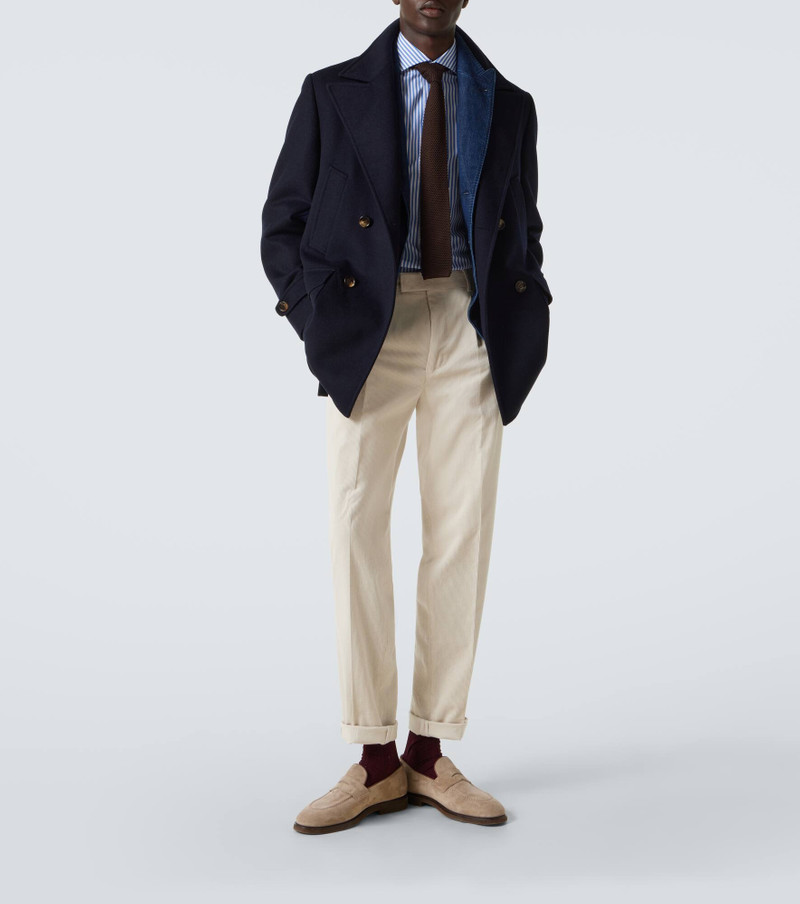 Brunello Cucinelli Cotton striped shirt outlook
