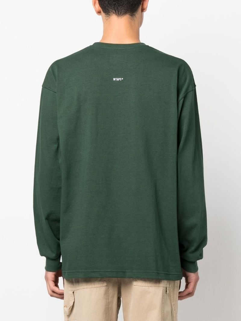 logo-patch long-sleeve T-shirt - 4