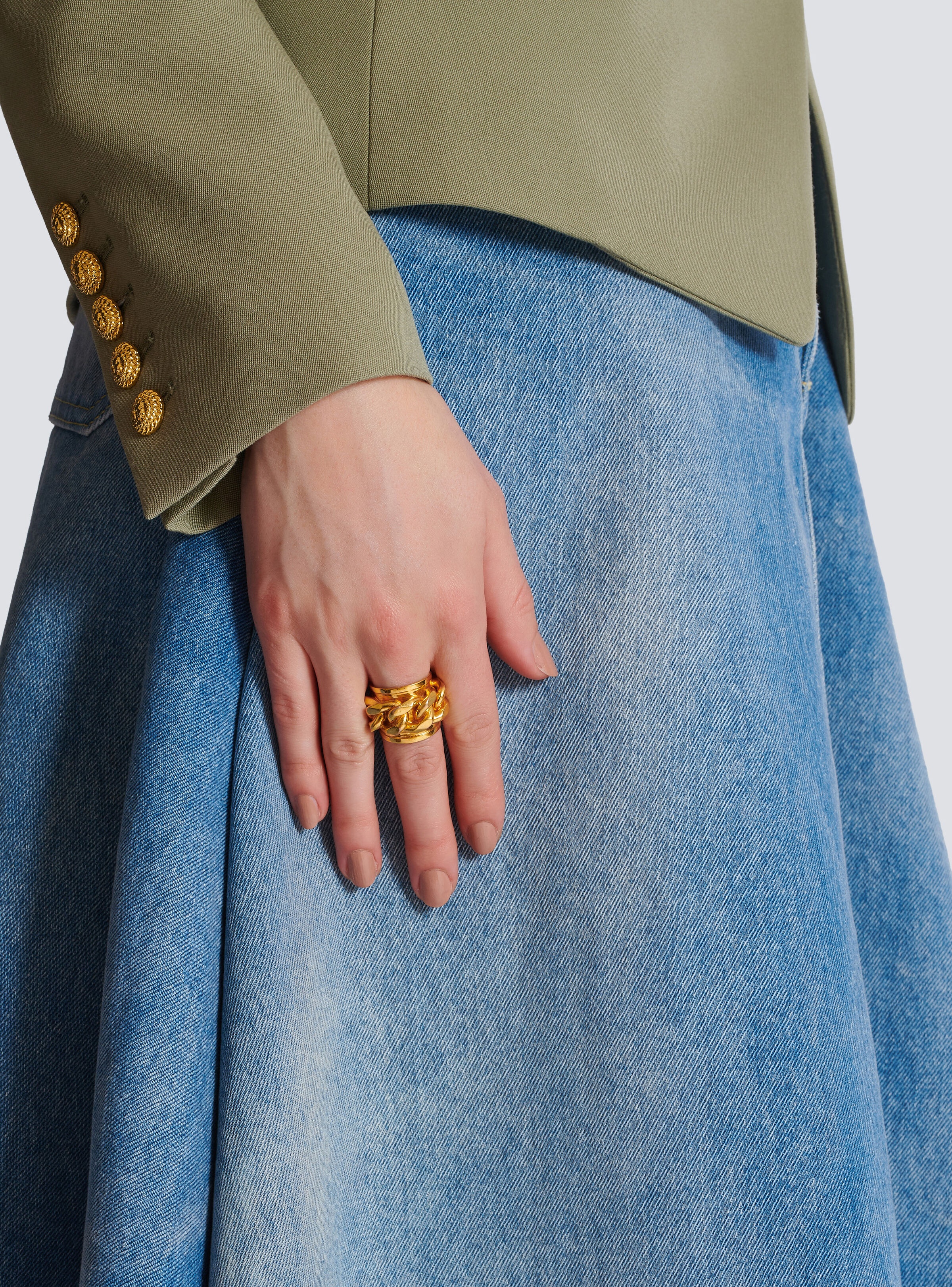 Brass chain ring - 4