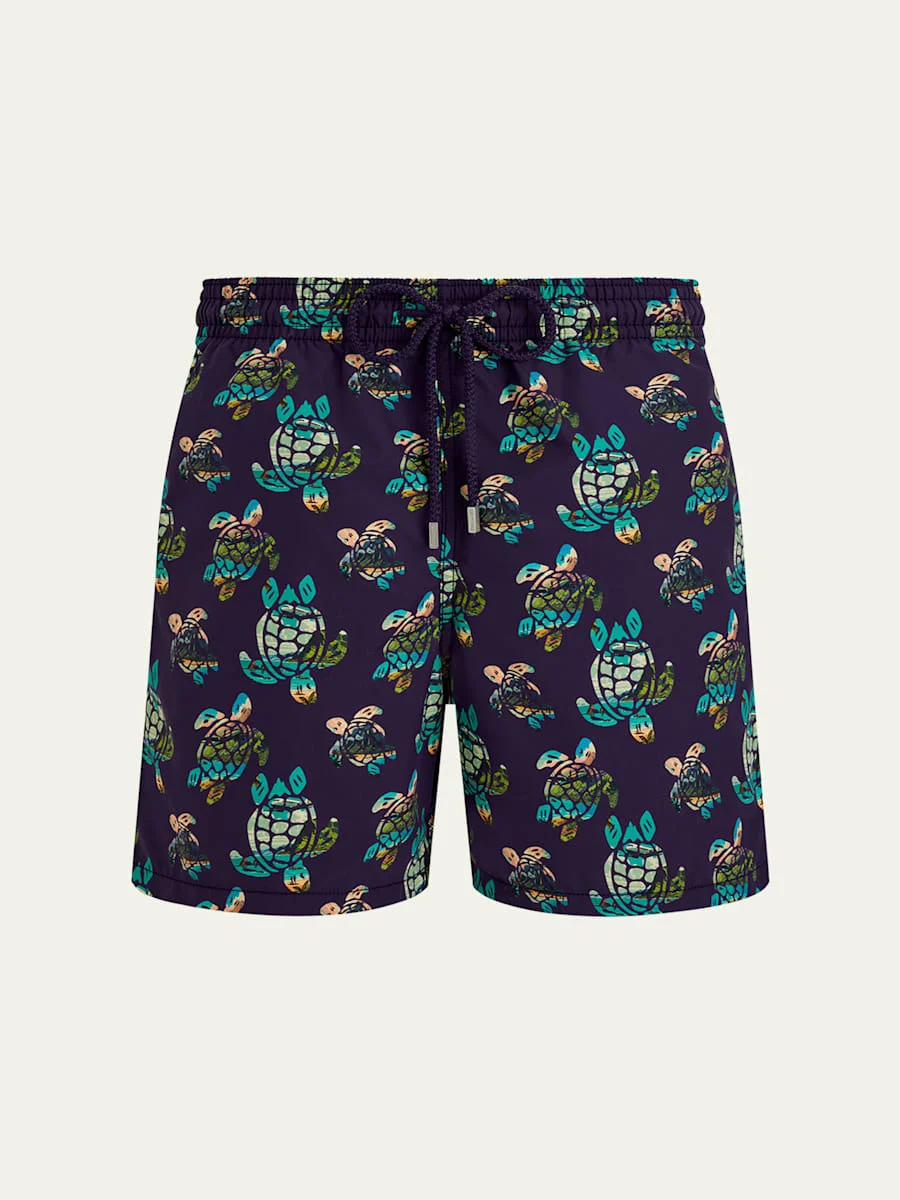 Men's Landscape Turtles Swim Shorts - 1