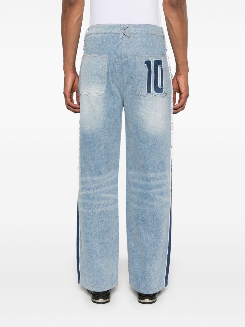 x Ronaldinho stripe jeans - 4