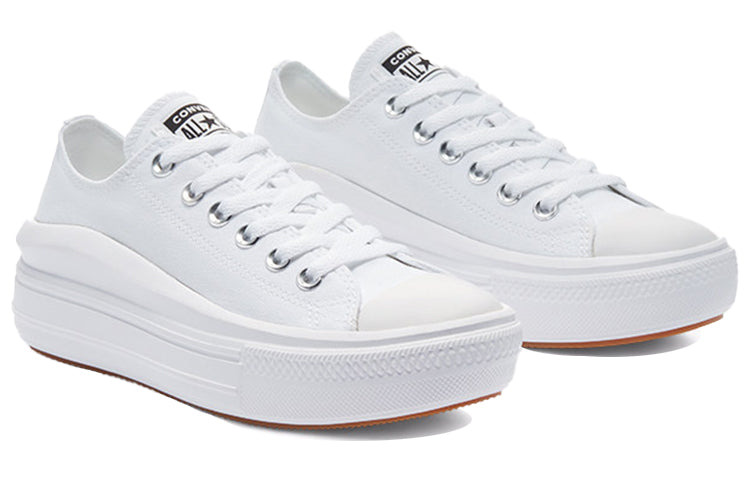 (WMNS) Converse Chuck Taylor All Star Move Low 'White' 570257C - 3