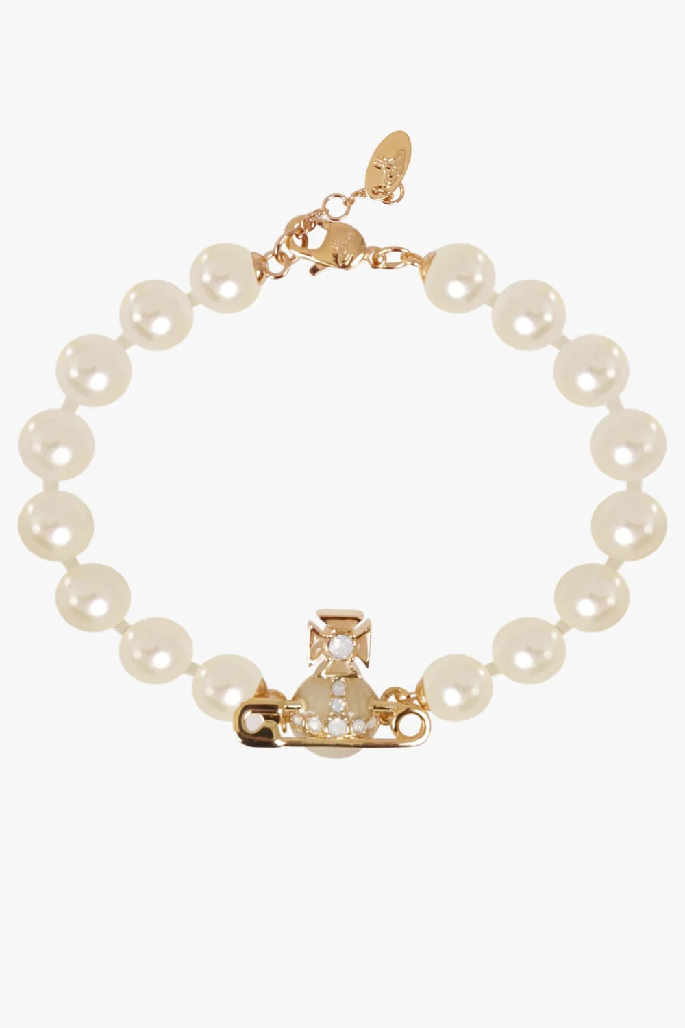 KITTY PEARL BRACELET | BLUE/GOLD - 1