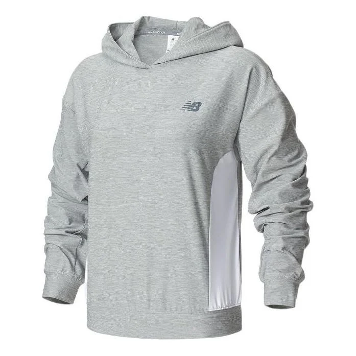 (WMNS) New Balance Sport Spacedye Fashion Layer Hoodie 'Light Grey' WT21450-AG - 1
