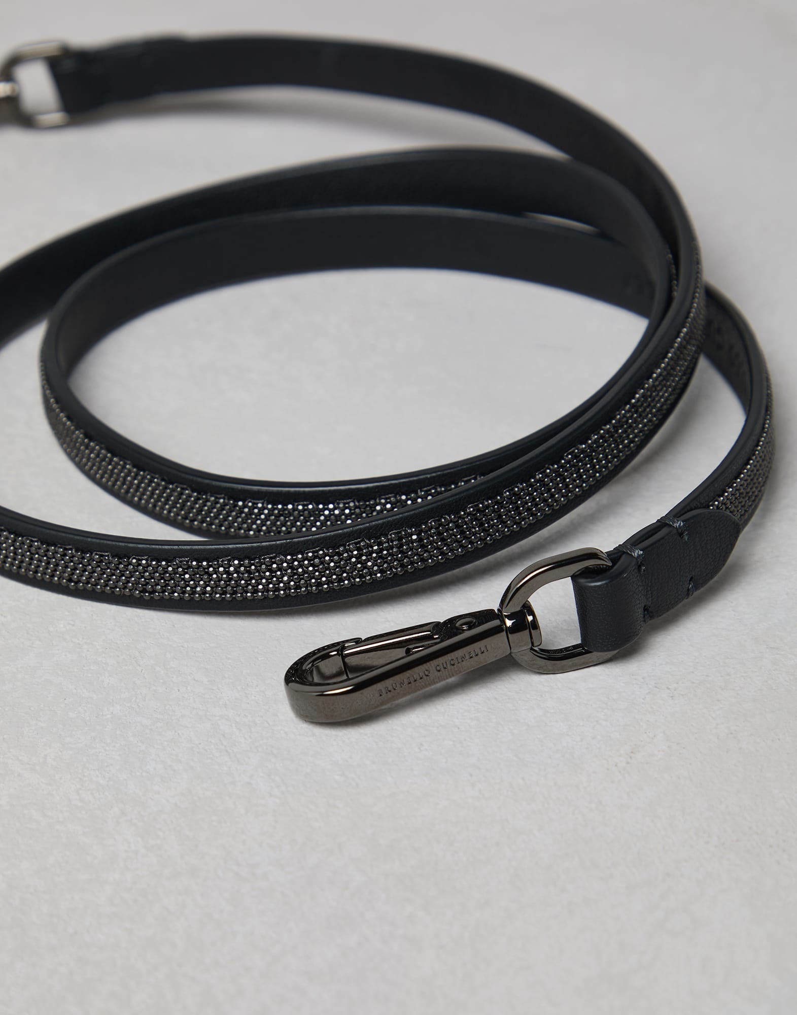 Precious shoulder strap in leather - 2