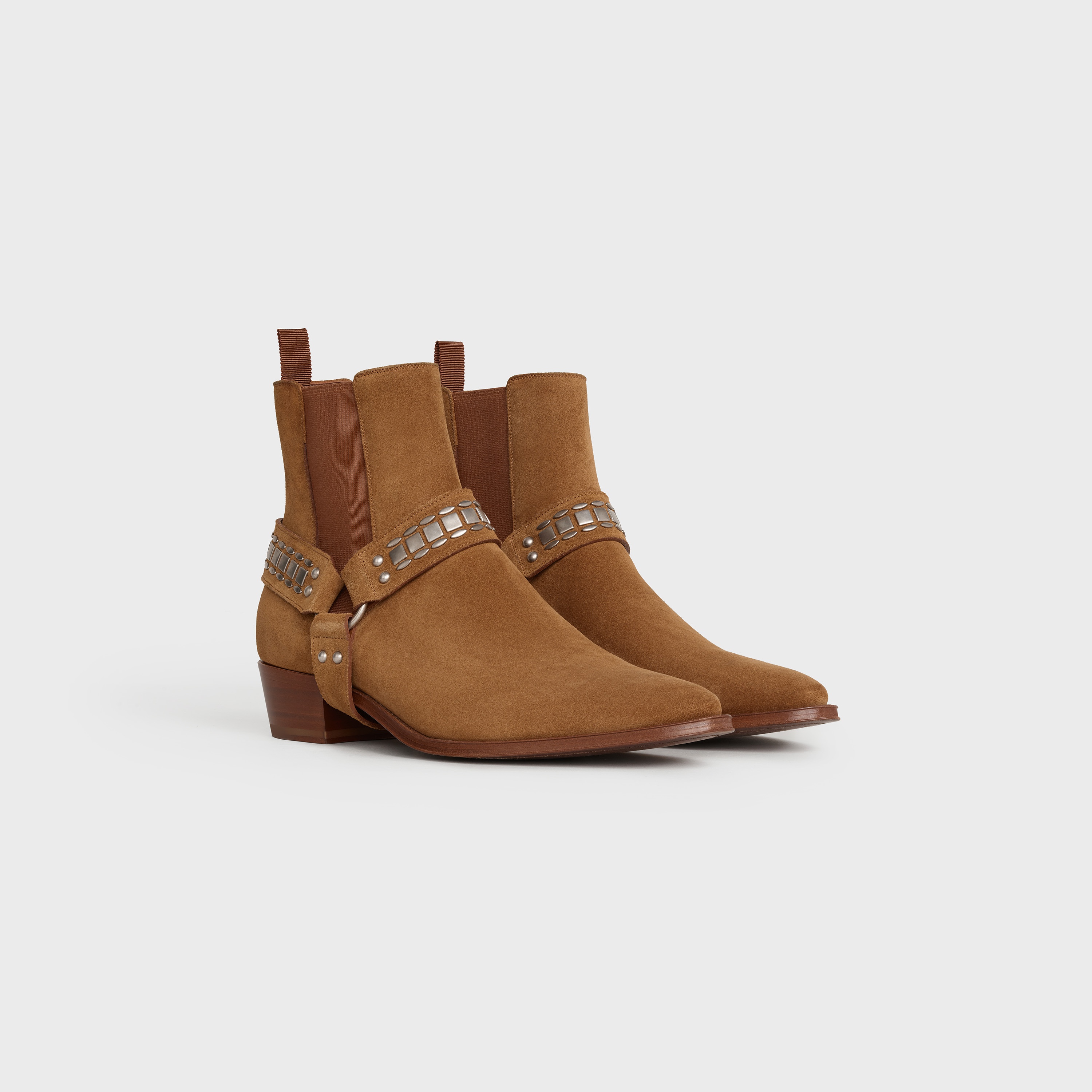 CELINE CAMARGUE BIKER CHELSEA BOOT IN SUEDE CALFSKIN - 2