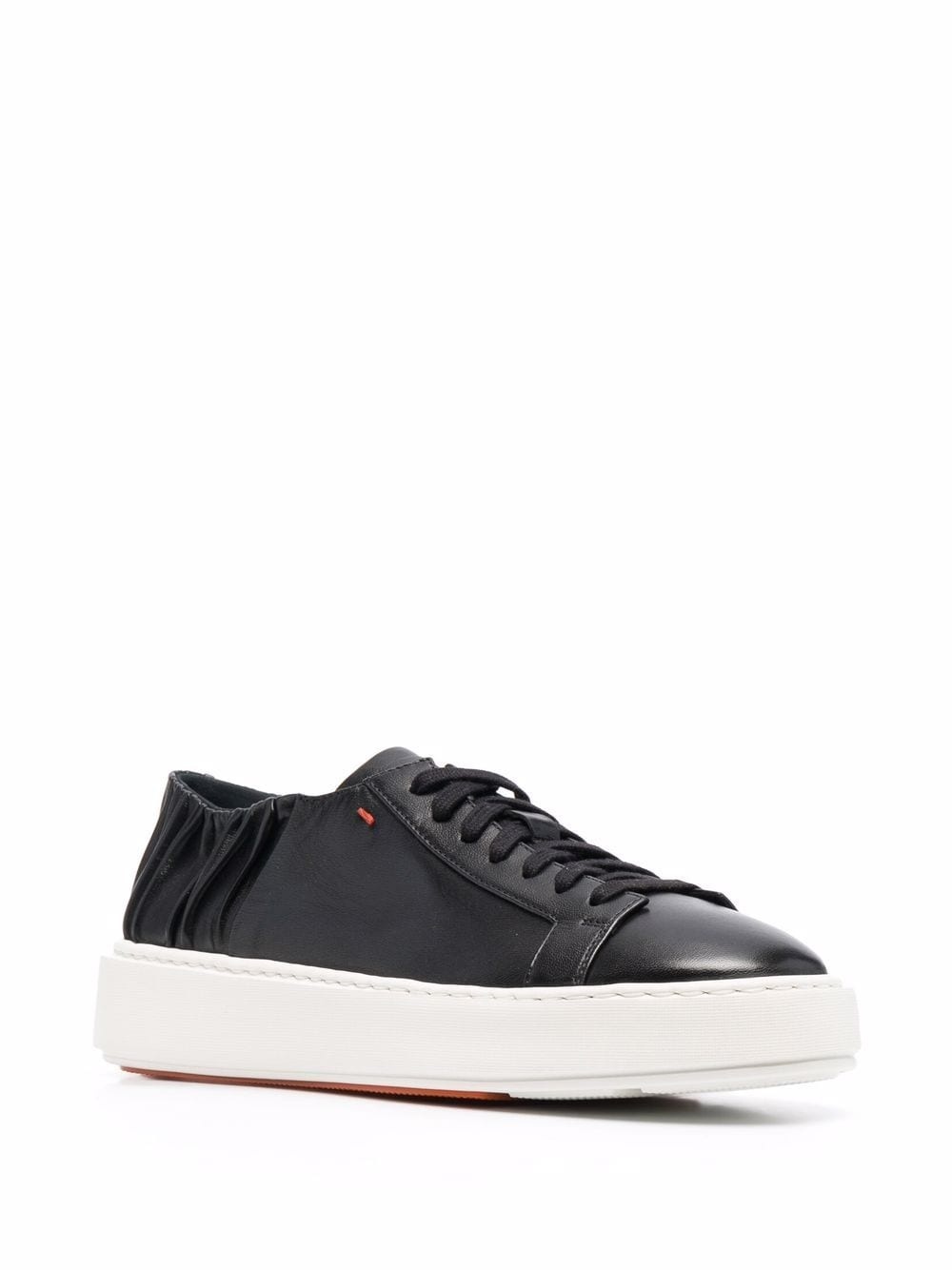 ruched detail low-top sneakers - 2