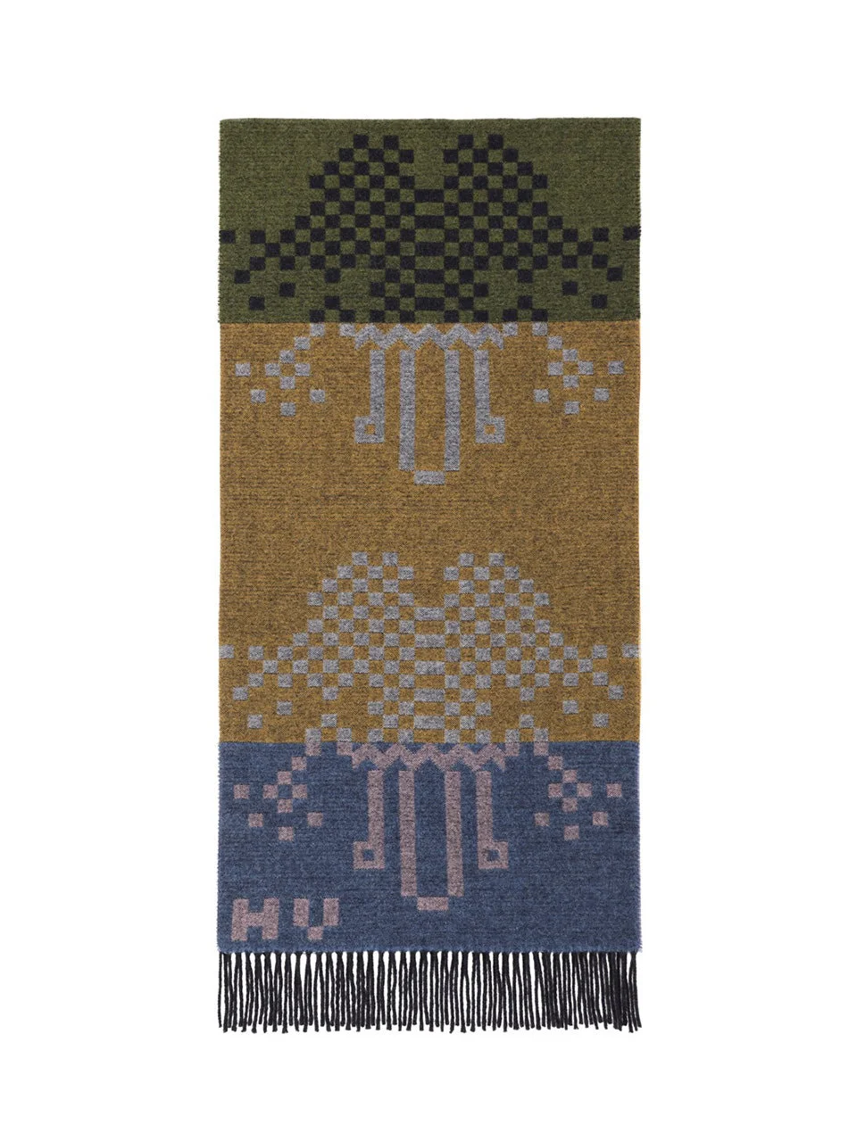 CROSS STITCH SCARF - SPICE PURPLE MULTI CROSS - 1