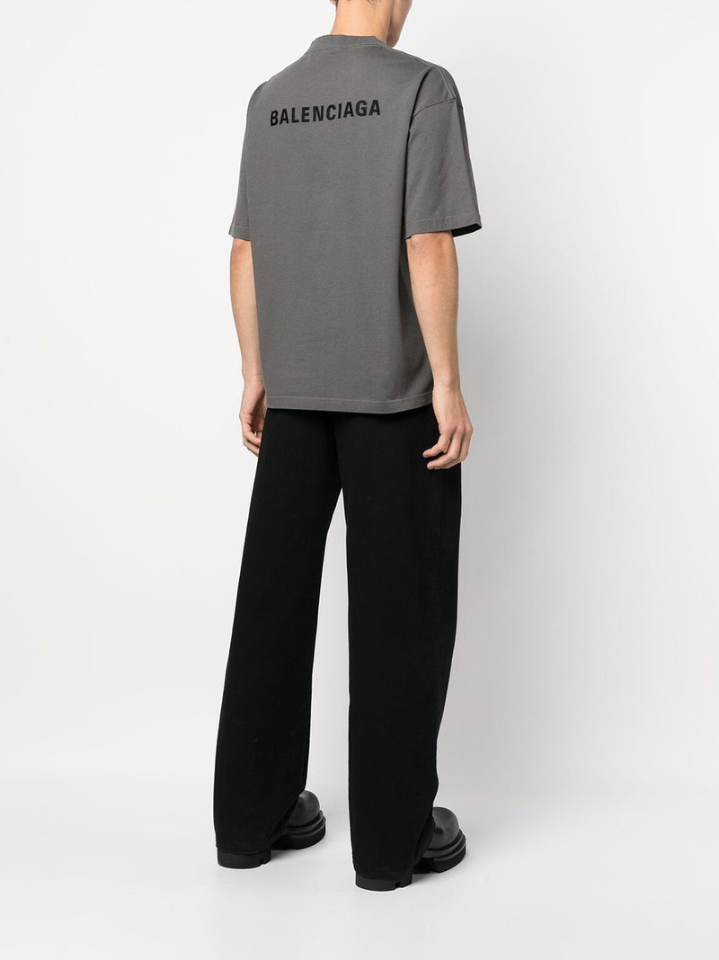 BALENCIAGA Men's Balenciaga Back T-Shirt 중간 적합 outlook