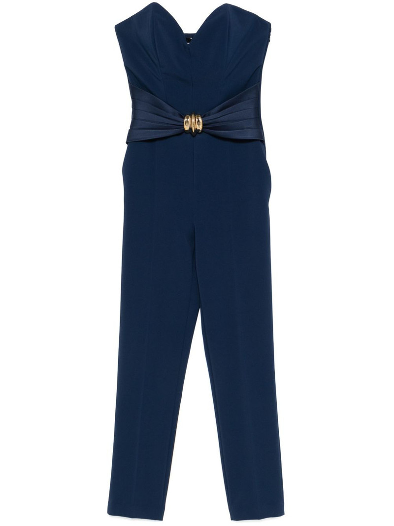 bow-detail crepe jumpsuit 1