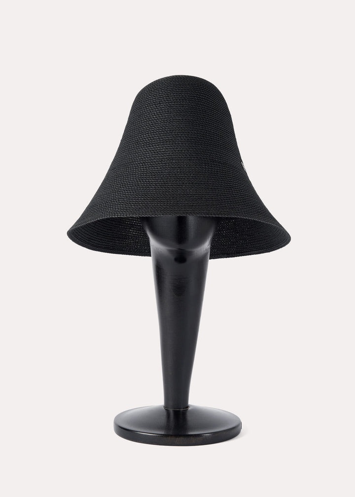☆Sale新品 TOTEME Paper straw hat BLACK Woven paper straw hat black – TOTEME