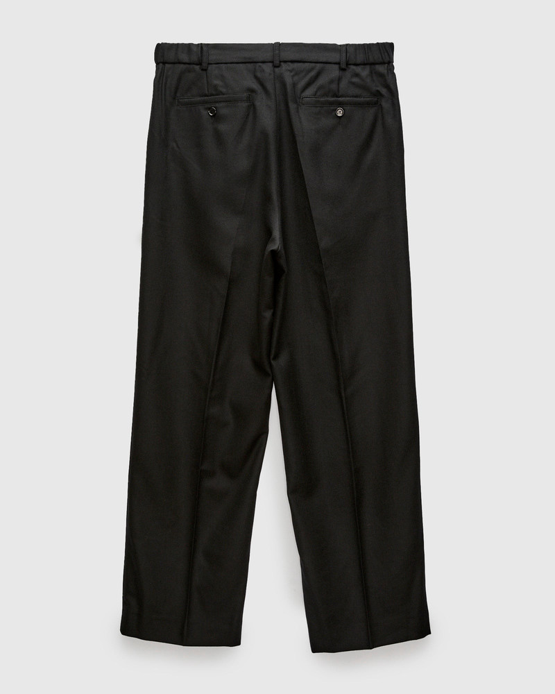 3sixteen Pleated Trouser in Black Wool outlook