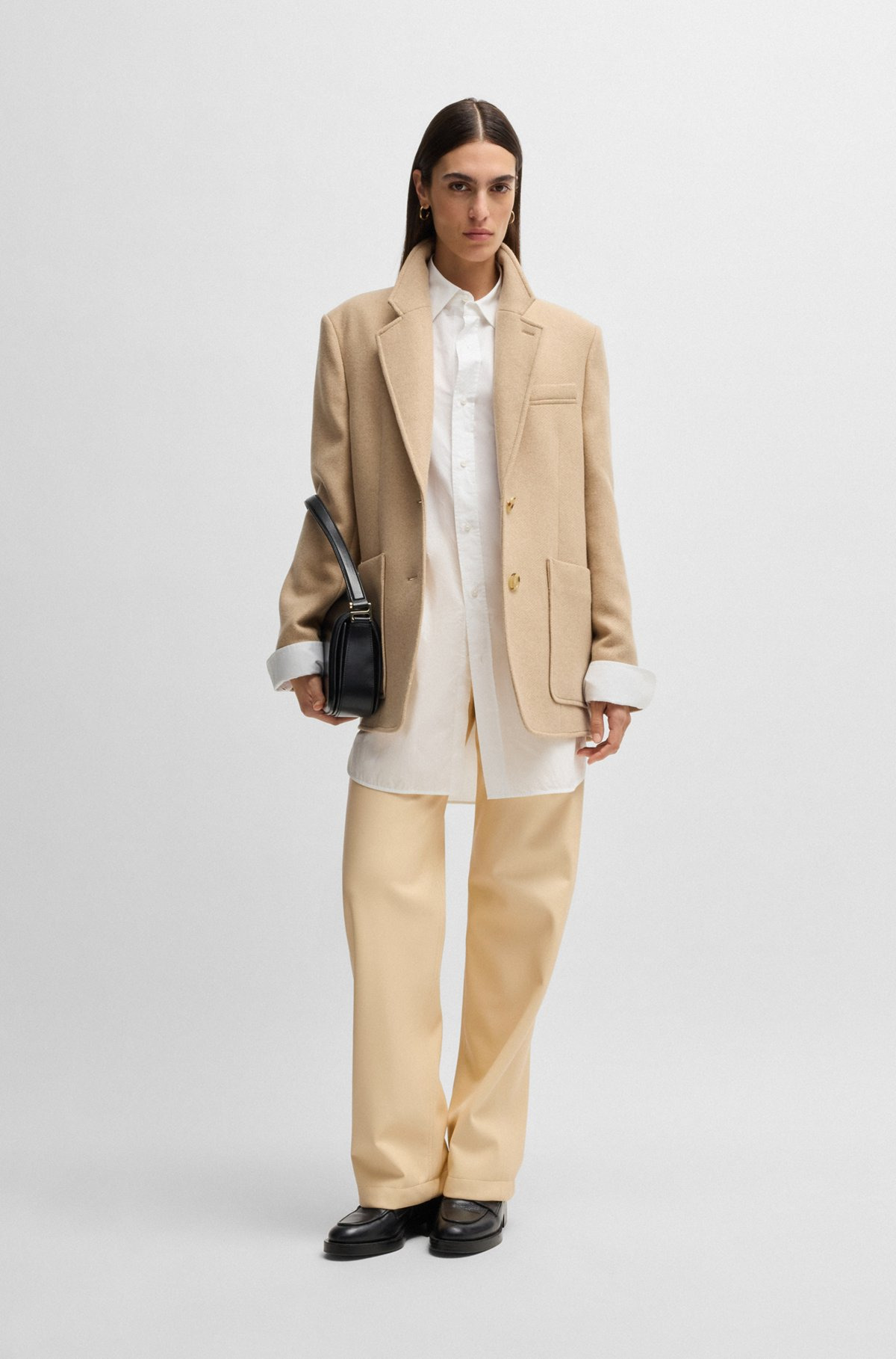 FIVE-POCKET TROUSERS IN FAUX LEATHER - 3