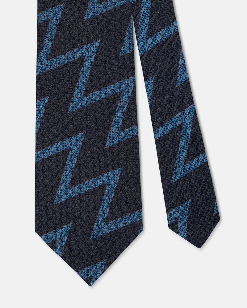 J. PRESS MADE-IN-USA FLEET AIR ARM ZIG ZAG NON-CREASE SILK TIE outlook