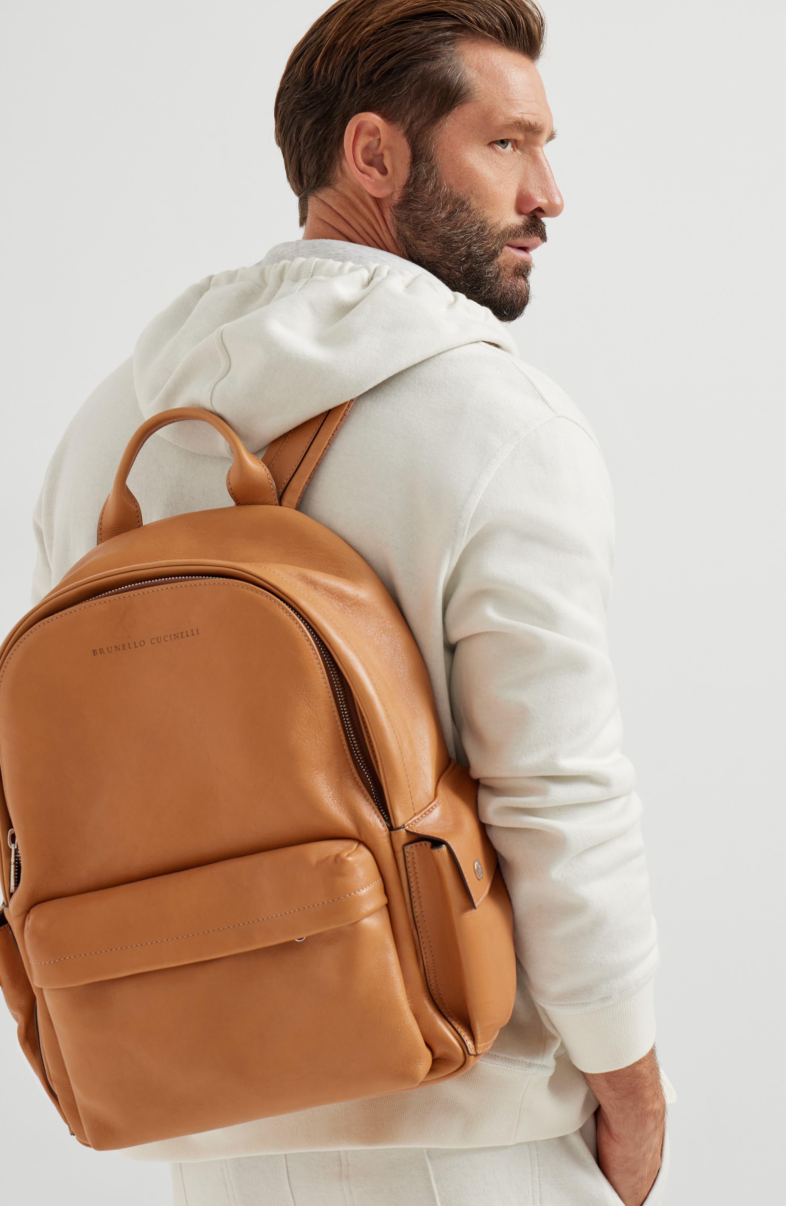 Brunello Cucinelli Travel backpack in Cognac at Nordstrom - 5