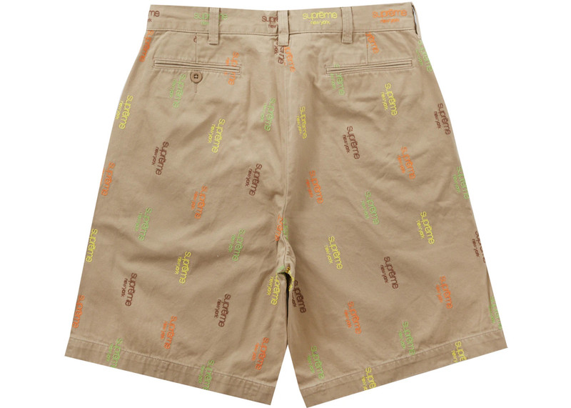 Supreme Supreme Classic Logo Chino Short Tan outlook