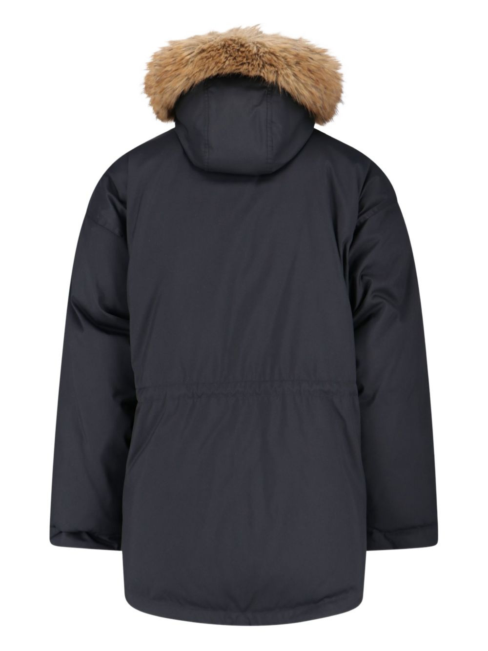 faux-fur trimmed padded coat - 2