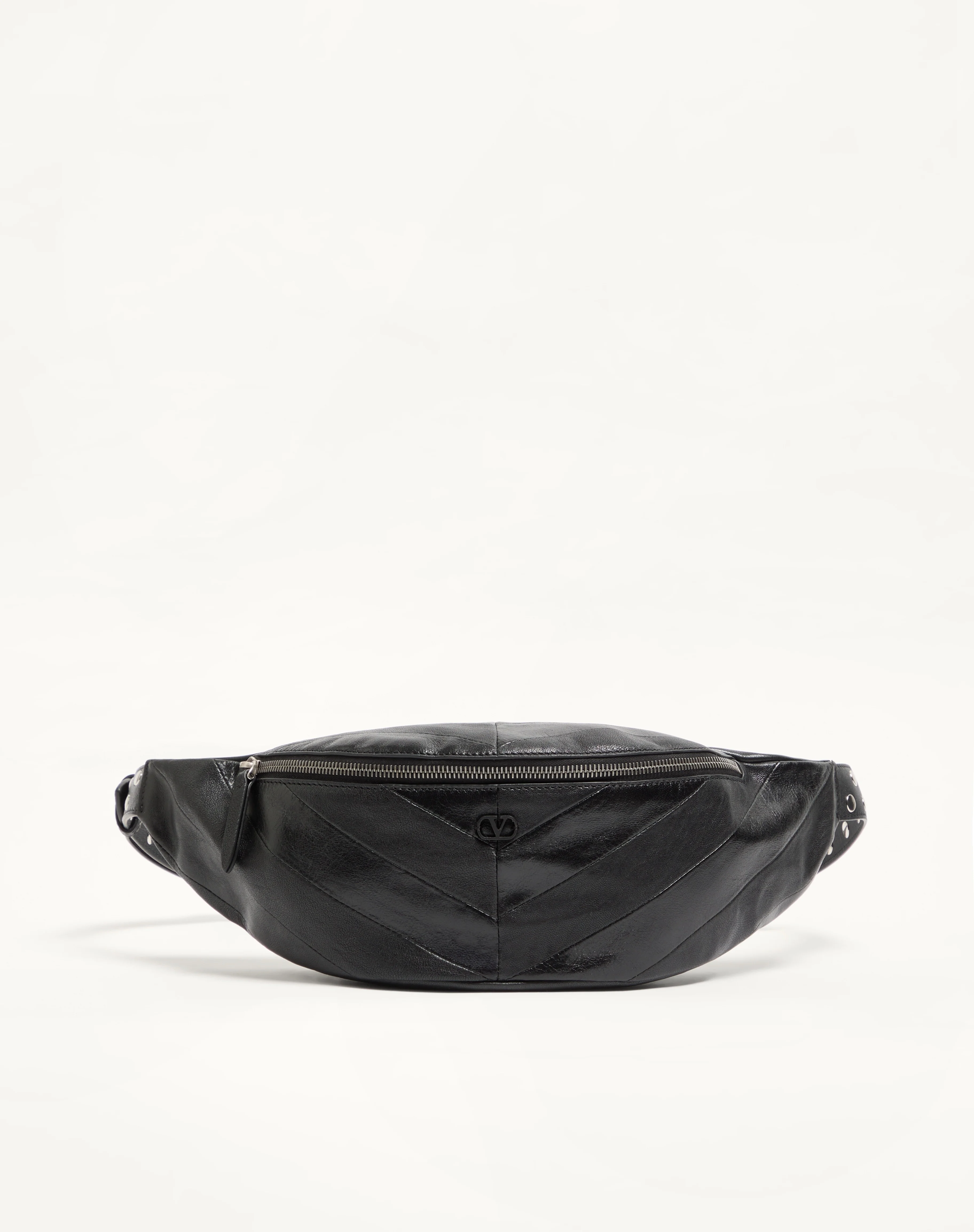 JEAN WAIST BAG IN PATCHWORK NAPPA LEATHER WITH CHEVRON PATTERN - 1