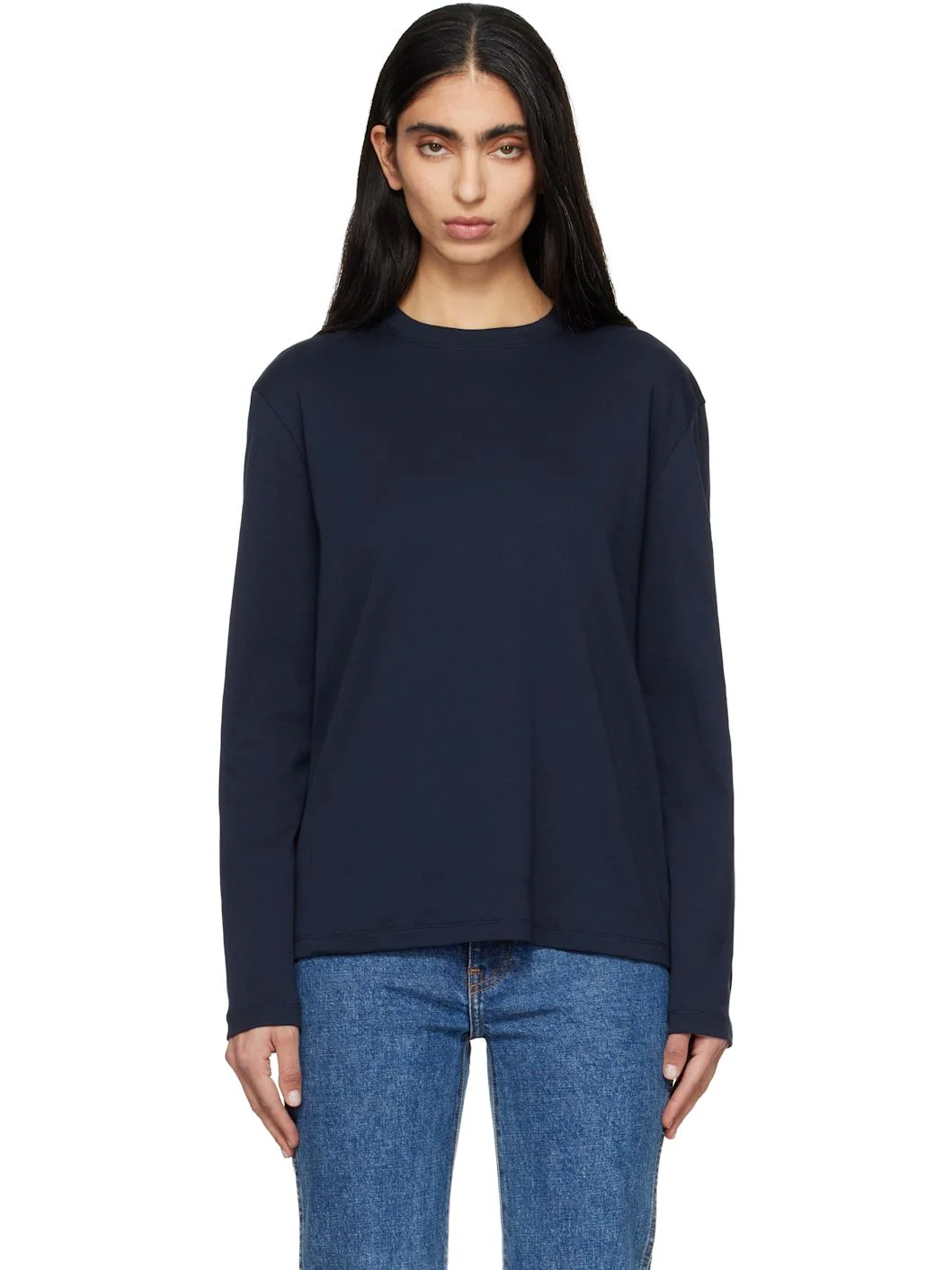 Navy Maggie Longsleeve T-shirt - 1