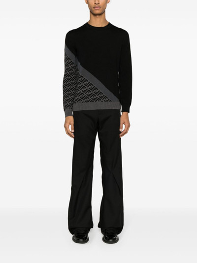 FENDI FF-pattern intarsia-knit jumper outlook