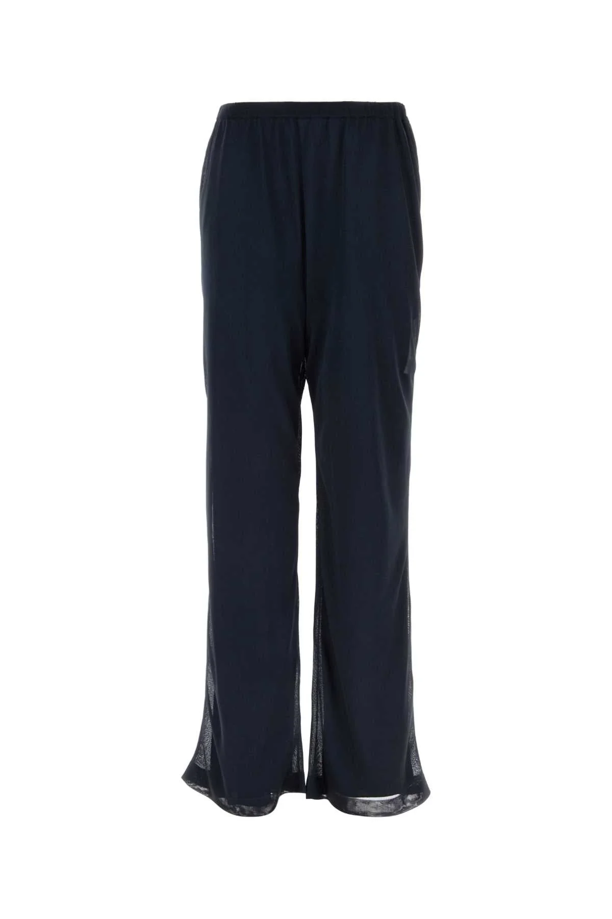 Ferragamo Navy Blue Polyester Pants - 1