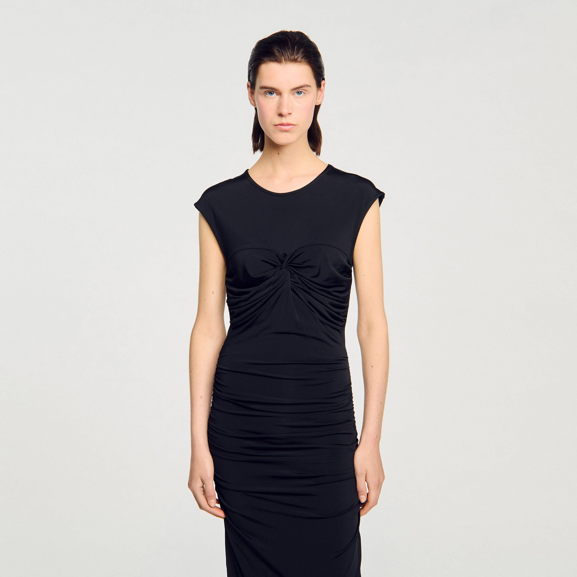 DRAPED MAXI DRESS - 4