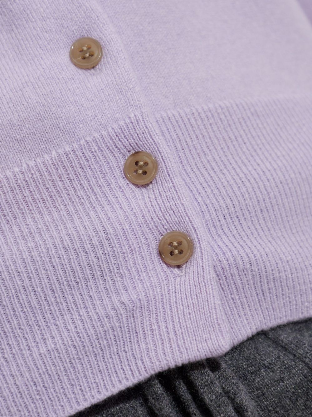 button-cuff cashmere cardigan - 5