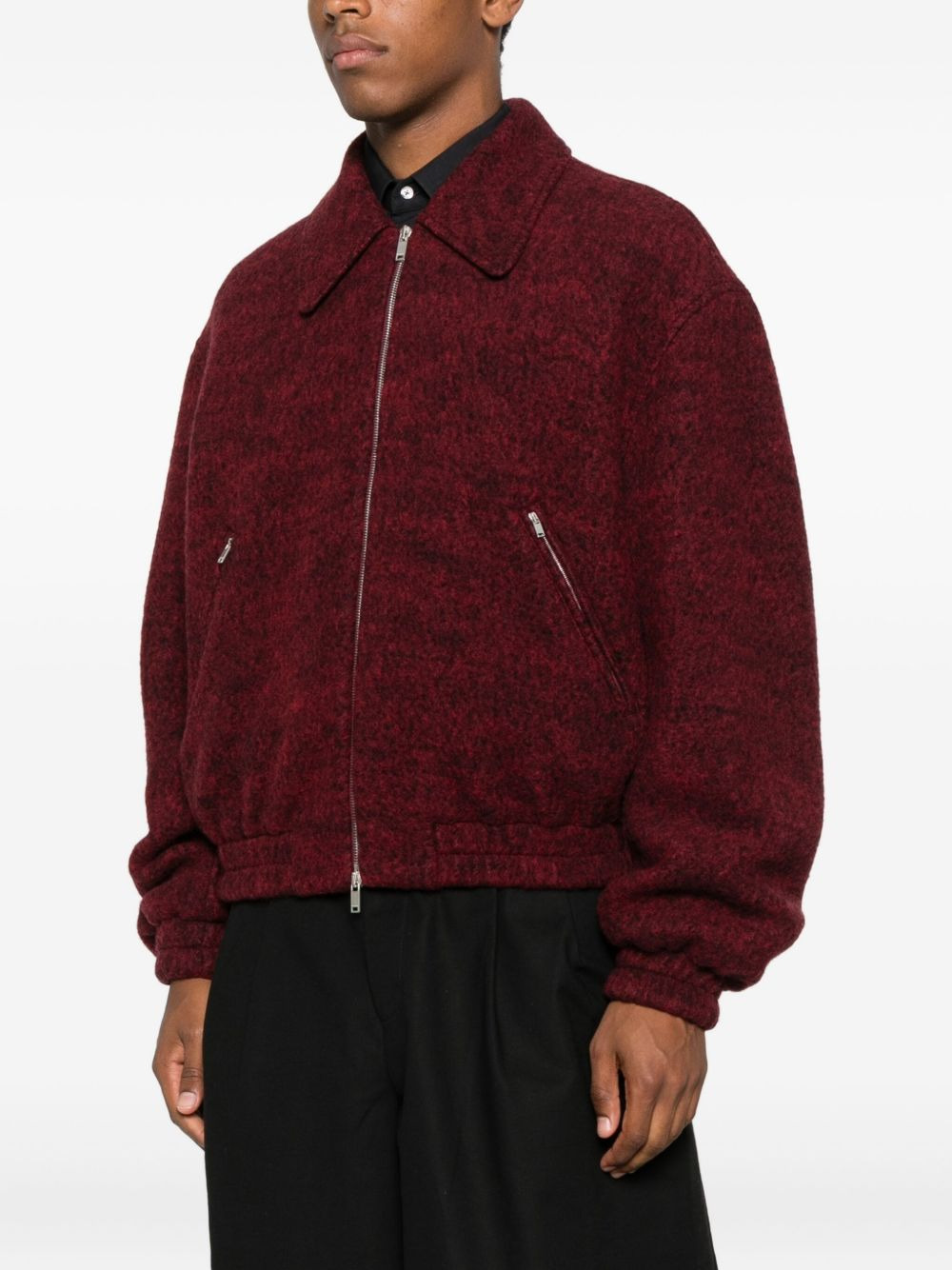 knitted bomber jacket - 3
