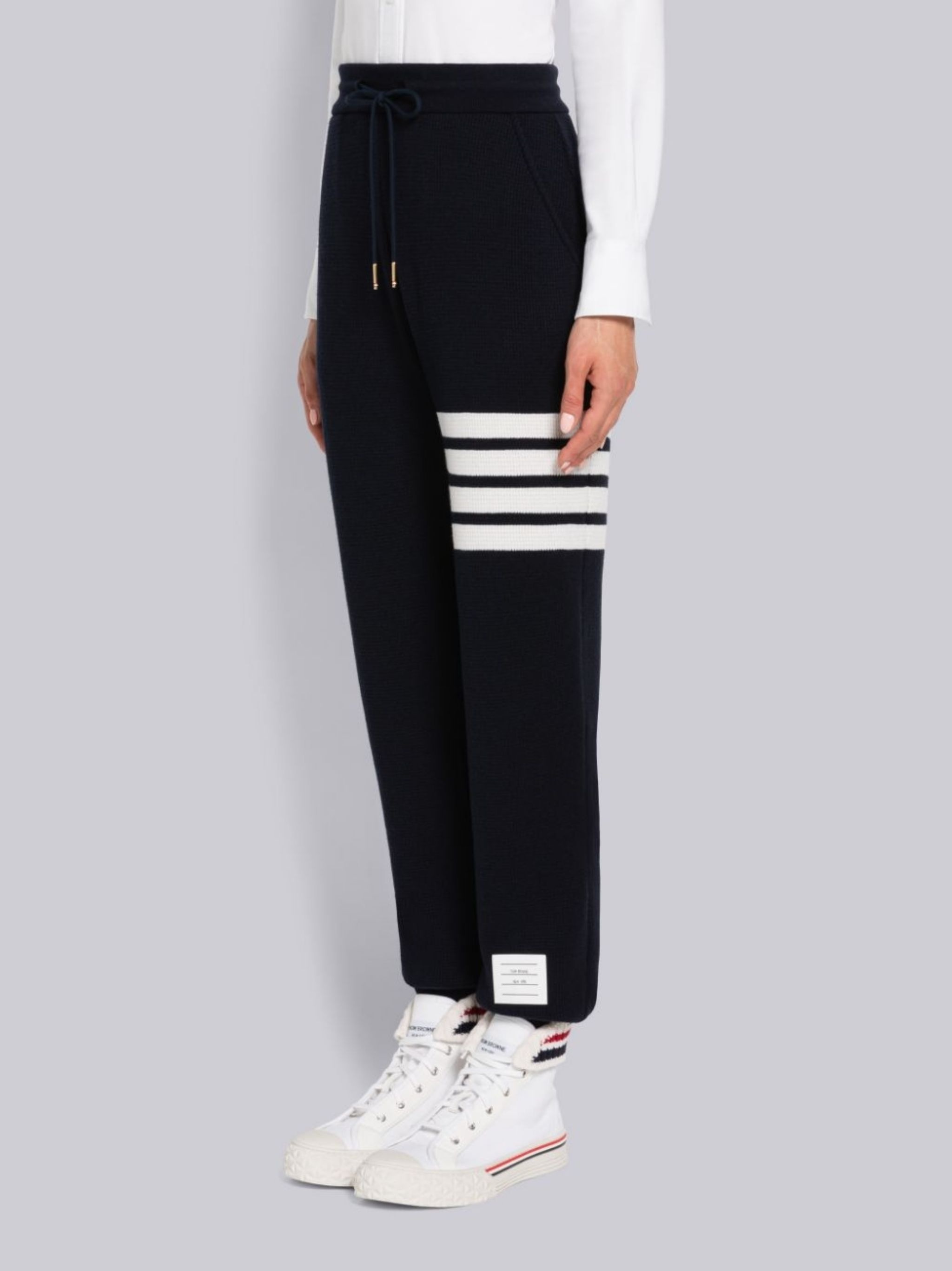 4-Bar drawstring track pants - 2