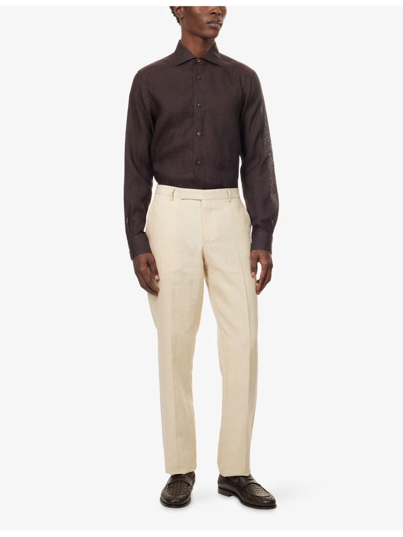 Paul Smith Long-Sleeve Linen Shirt outlook