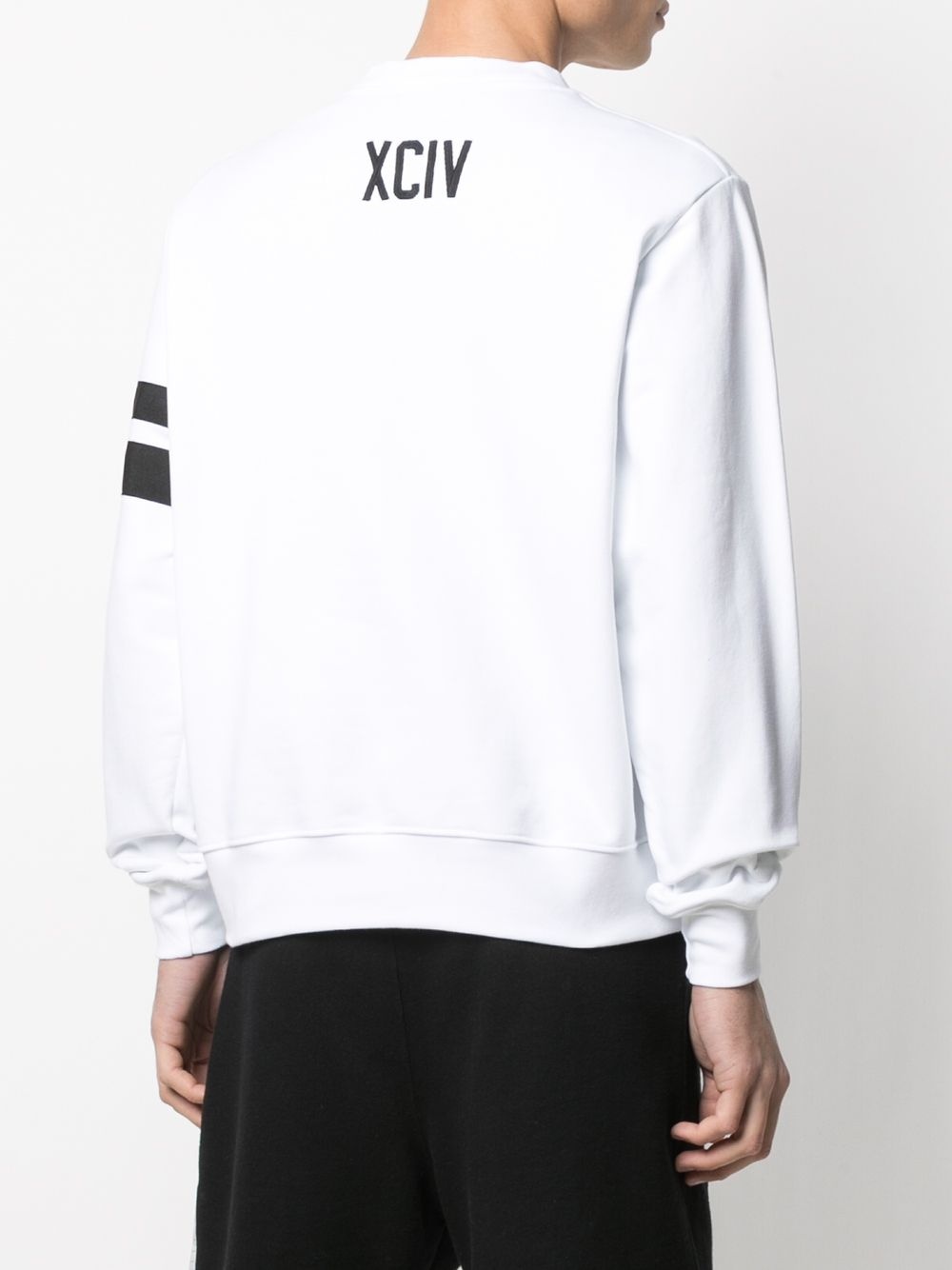 logo-print cotton sweatshirt - 4