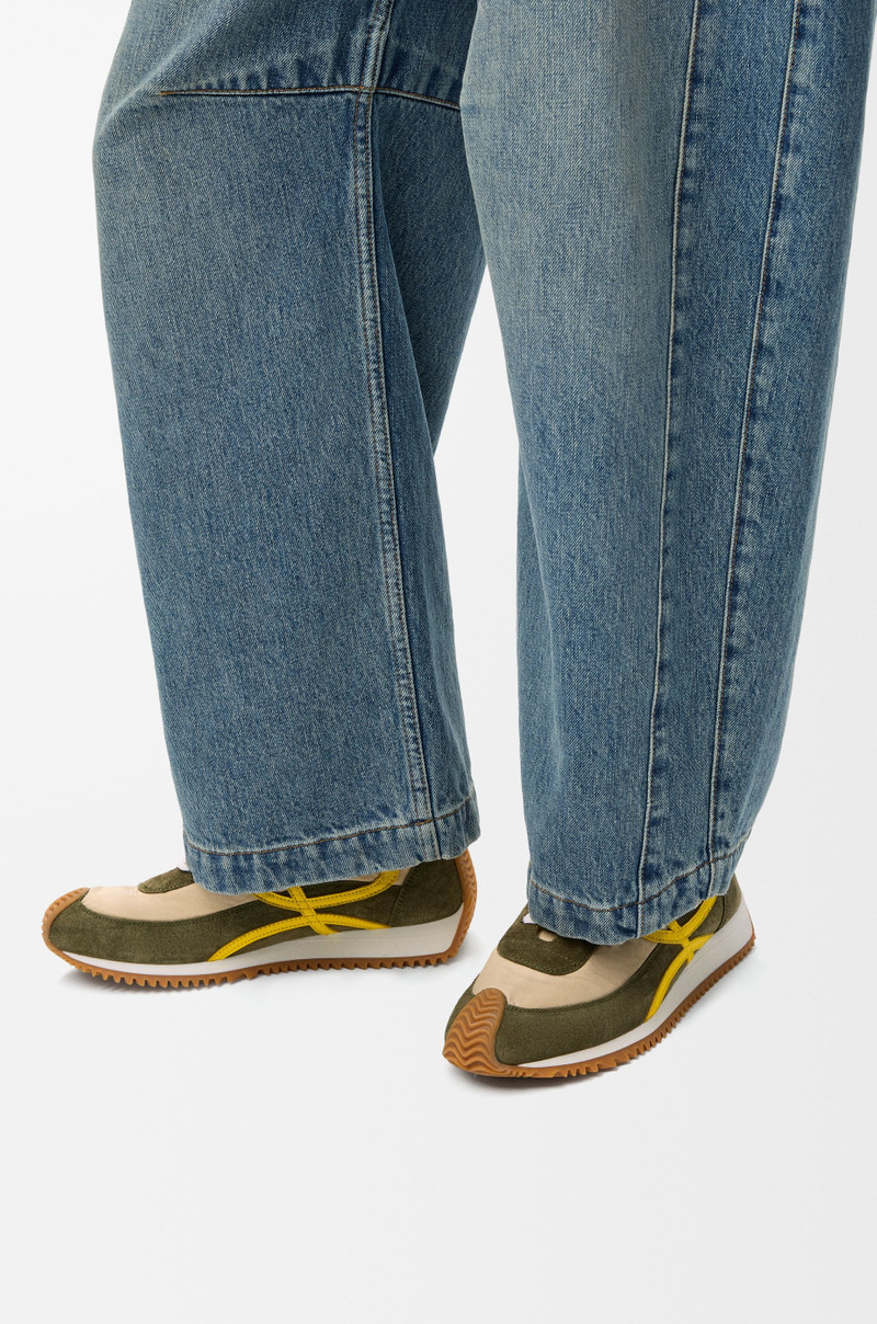 Loewe Flow Runner 2.0 in nylon and suede outlook