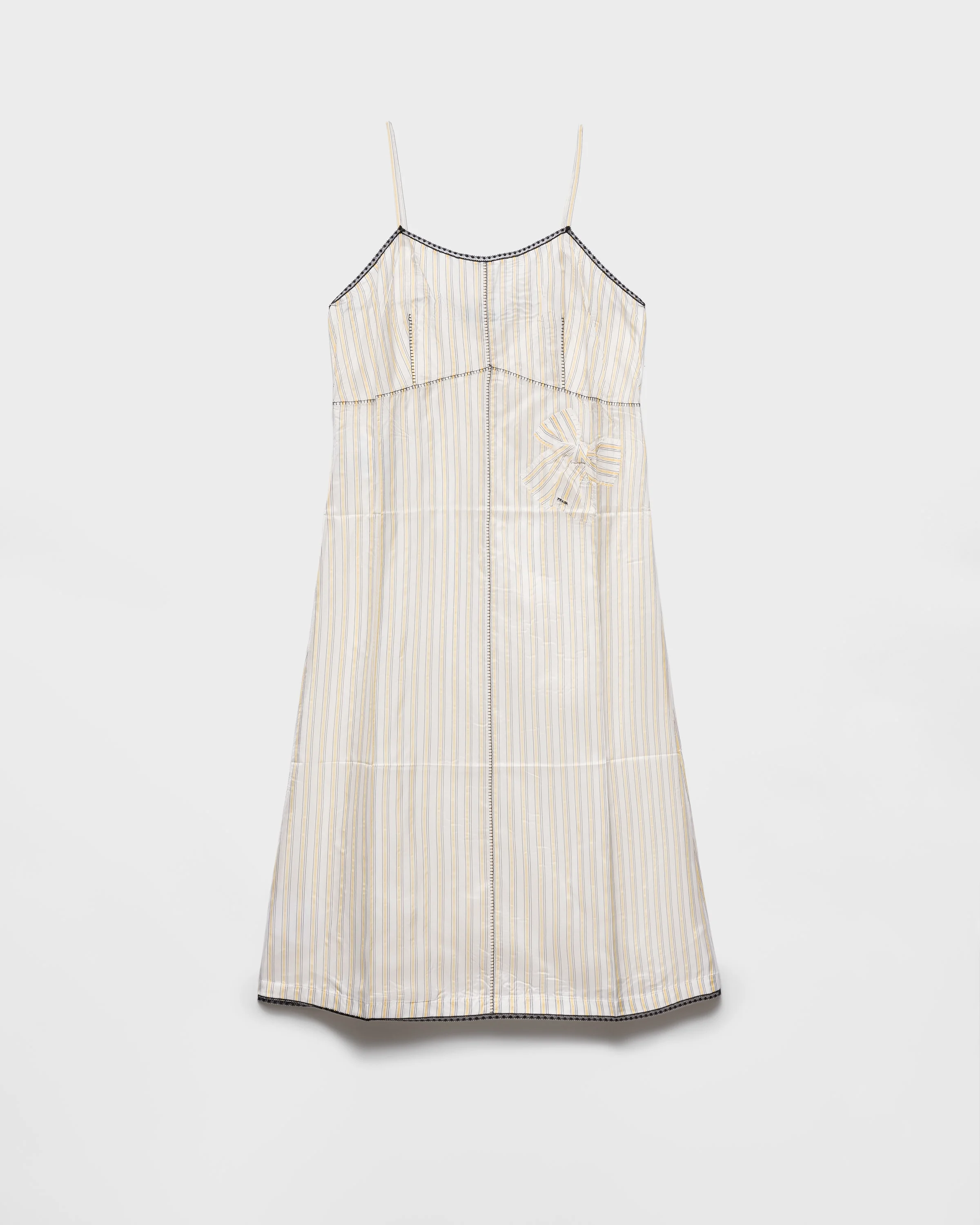 Striped dress with bow - 1
