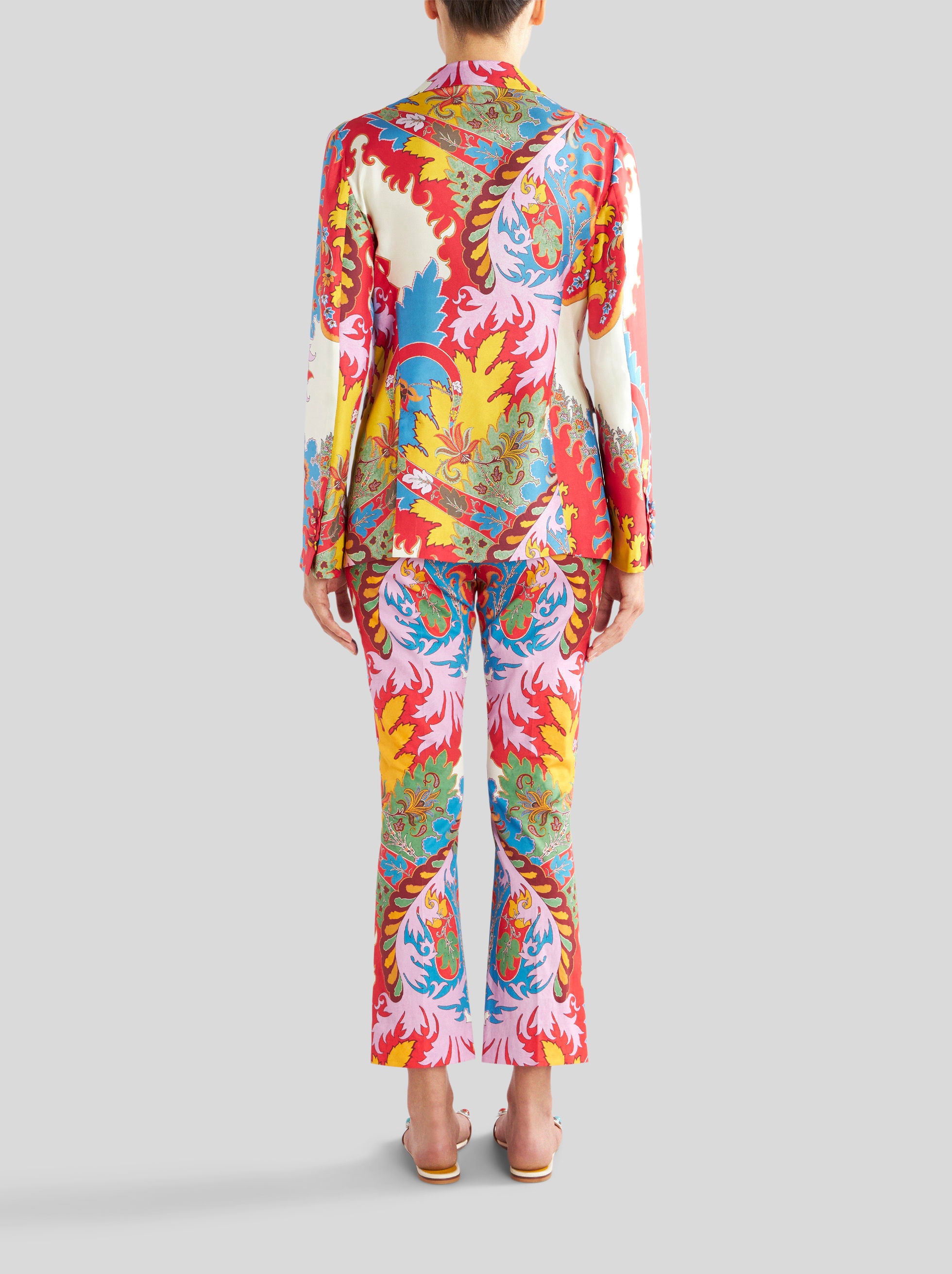 TAILORED PRINTED SILK JACKET - 4