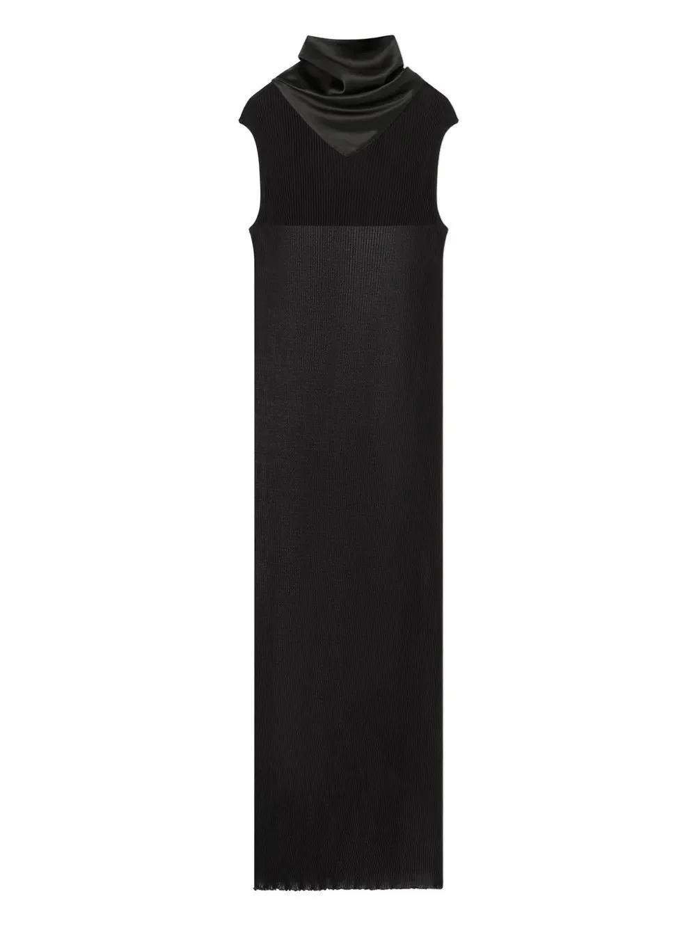 PLEATED JERSEY DRESS - 1