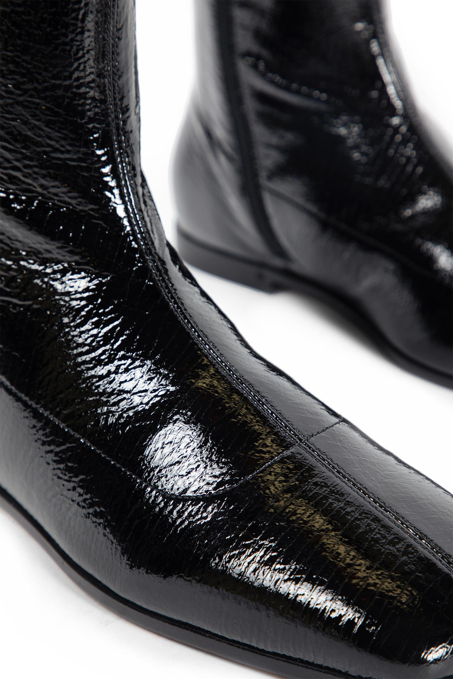 Ankle Boots In Patent Leather - 7