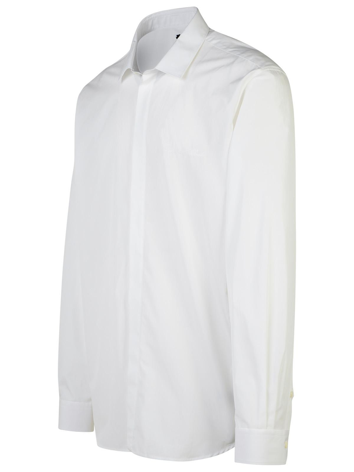 Balmain White Cotton Shirt Men - 2