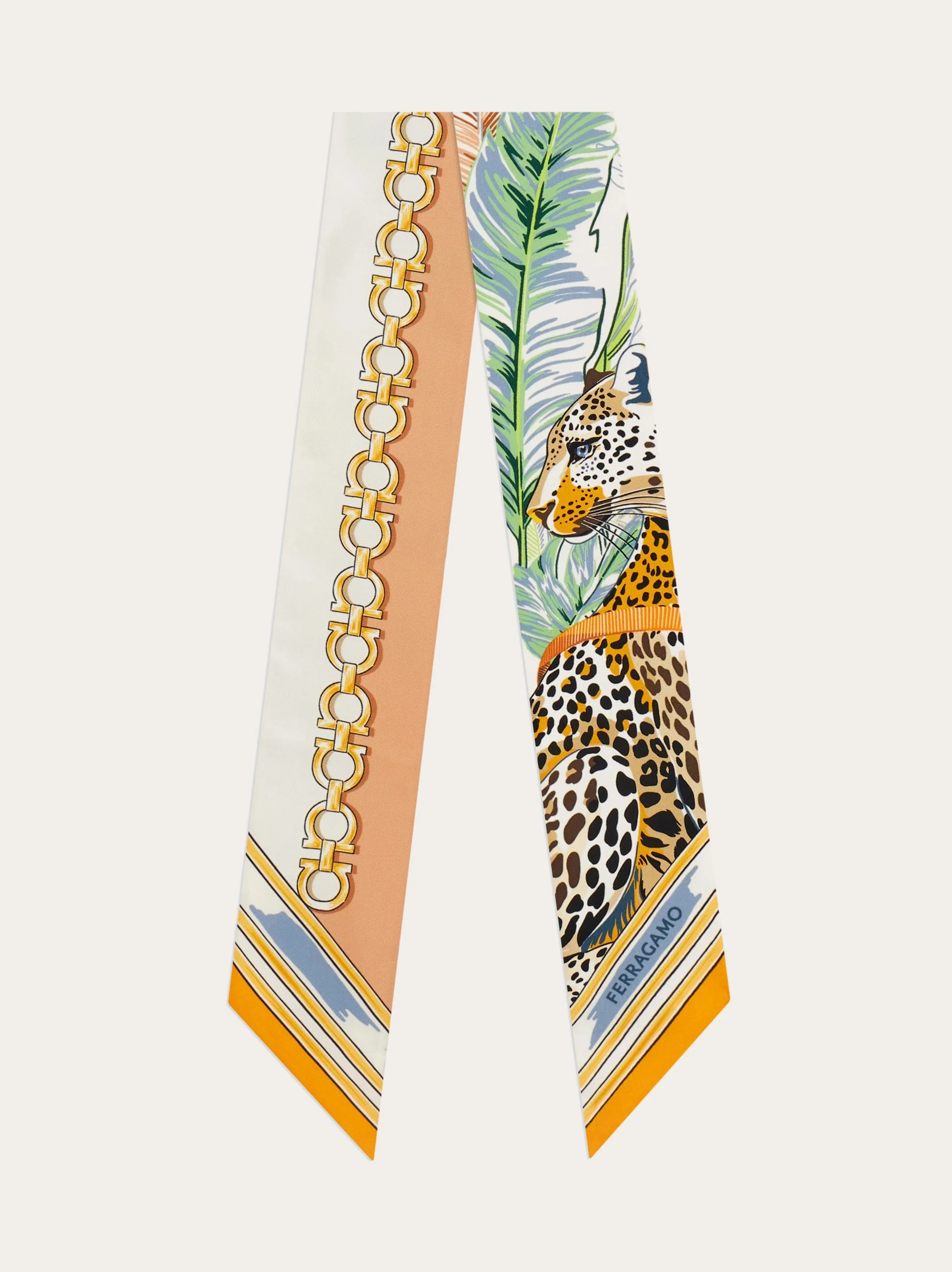 Felini print silk mini bandeau - 1