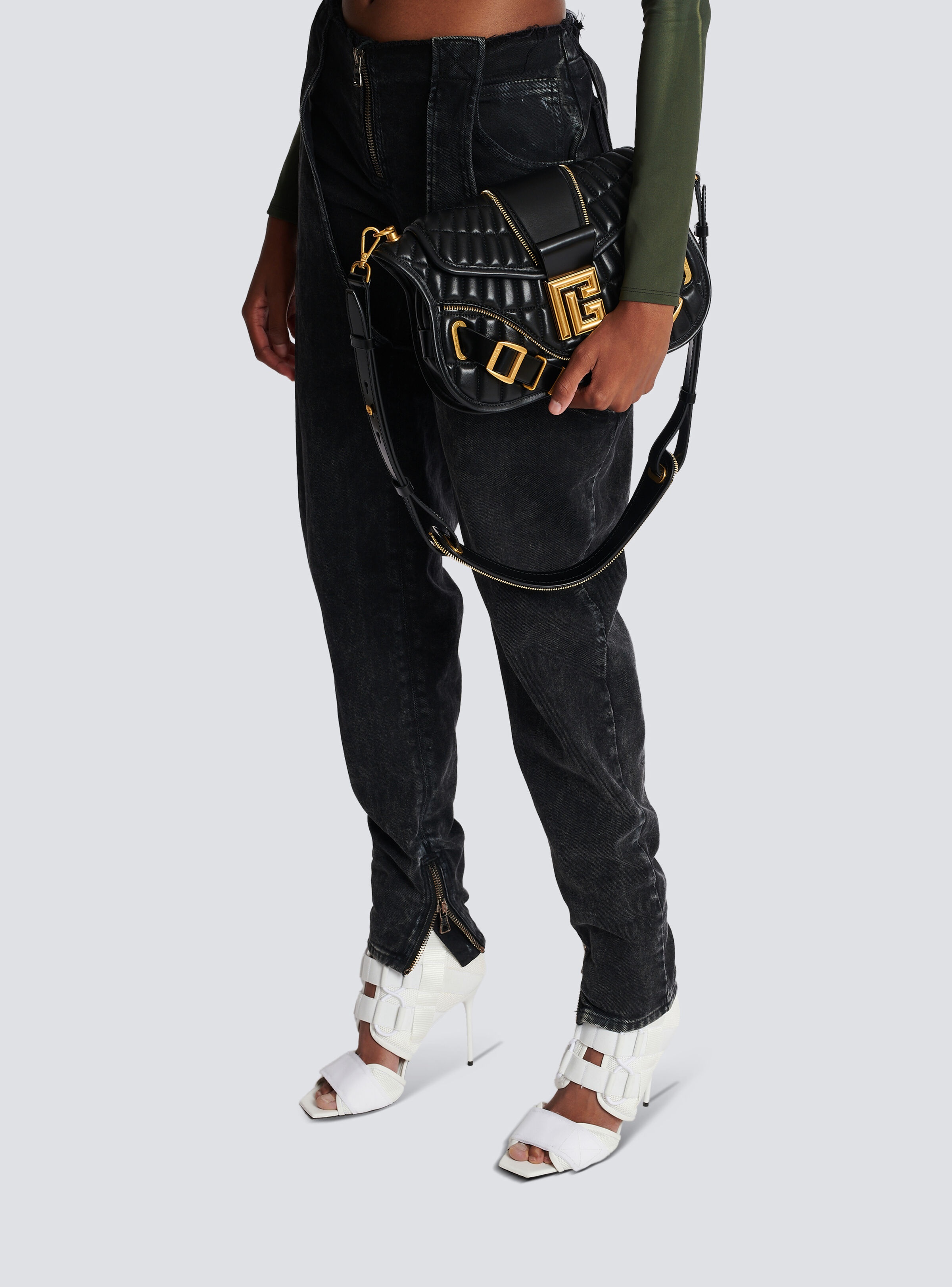 Embossed leather Blaze bag - 9